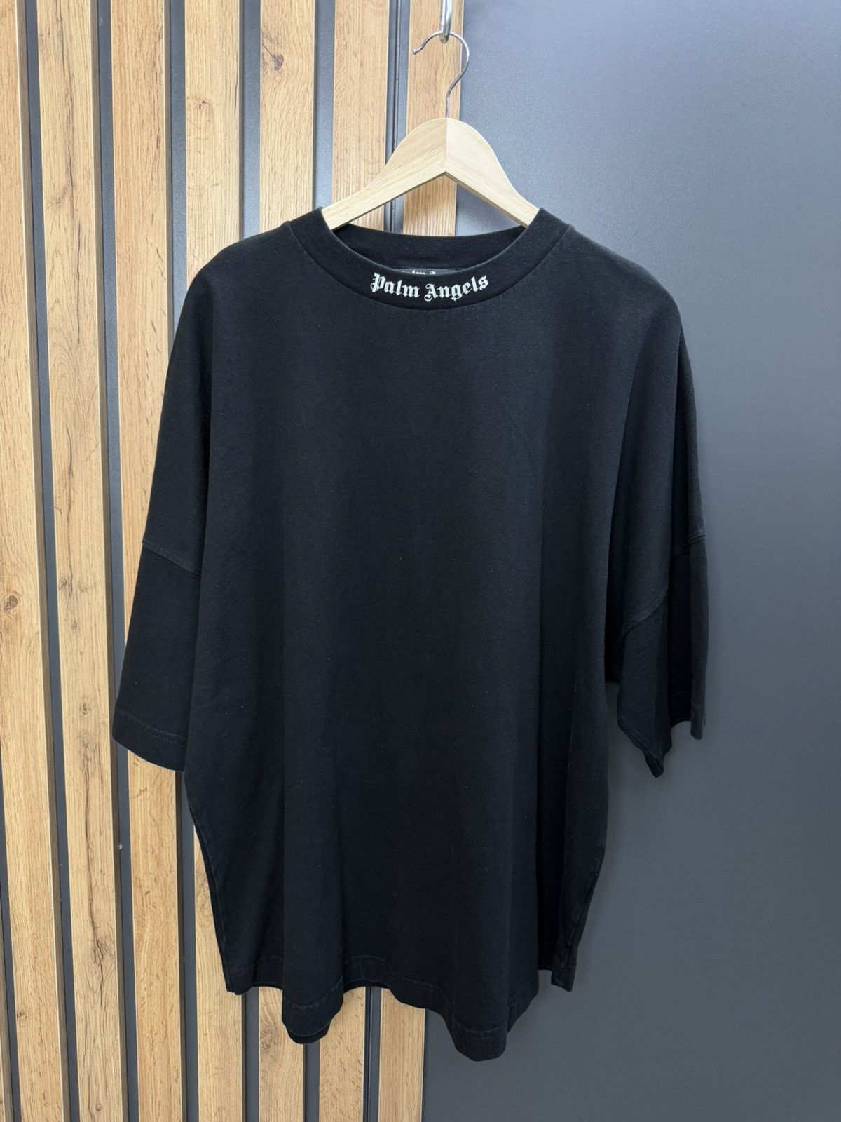 Palm Angels Palm Angels Oversized Back Logo T-Shirt Black Size US XL / EU 56 / 4 - 2 Thumbnail