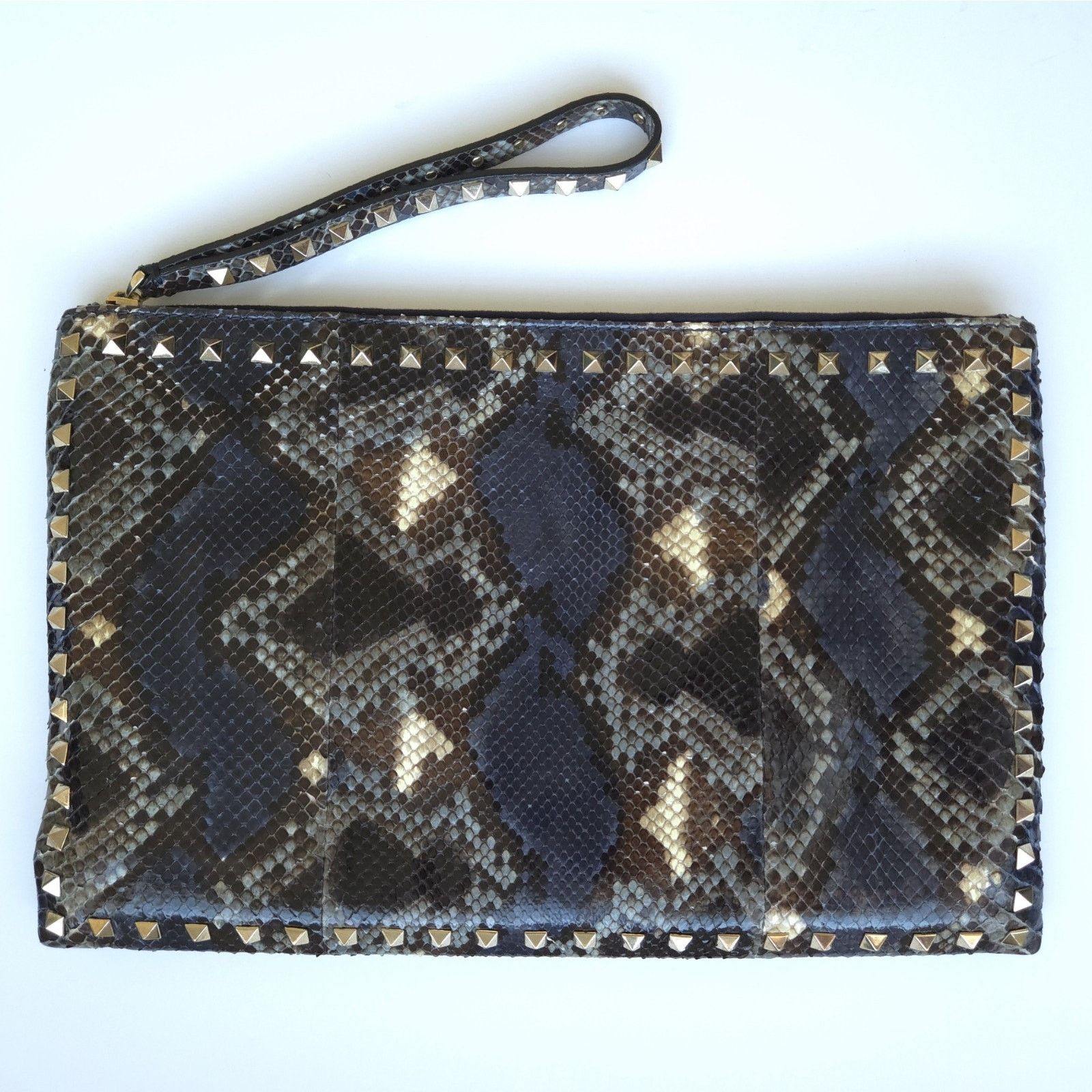Valentino Valentino Multicolor Python Rockstud Clutch Size ONE SIZE - 2 Thumbnail