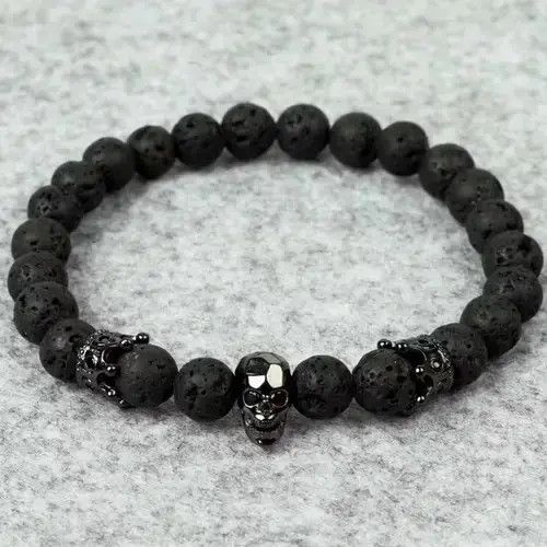 Jewelry 💥Crown Skull Larva Bead Bracelet Size T6 Size 28 - 3 Thumbnail