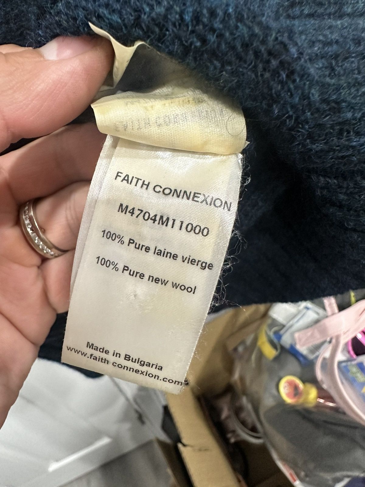 Faith Connexion FAITH CONNEXION HUSSARD BLEU SLACK NECK SWEATER Size US XL / EU 56 / 4 - 8 Thumbnail