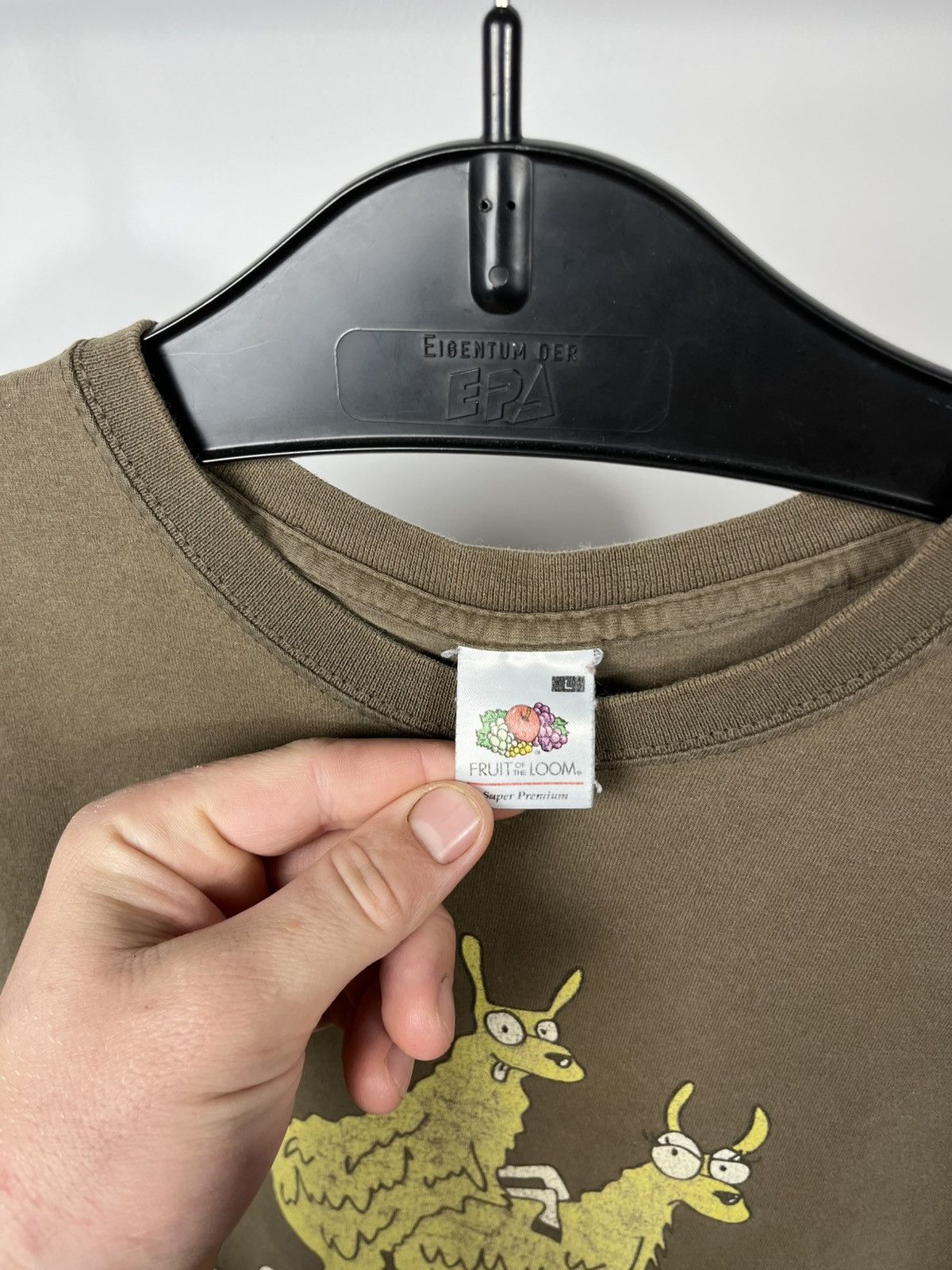 Other Lamasutra Llama Graphic T-Shirt Brown Fruit of the Loom L Size US L / EU 52-54 / 3 - 6 Thumbnail