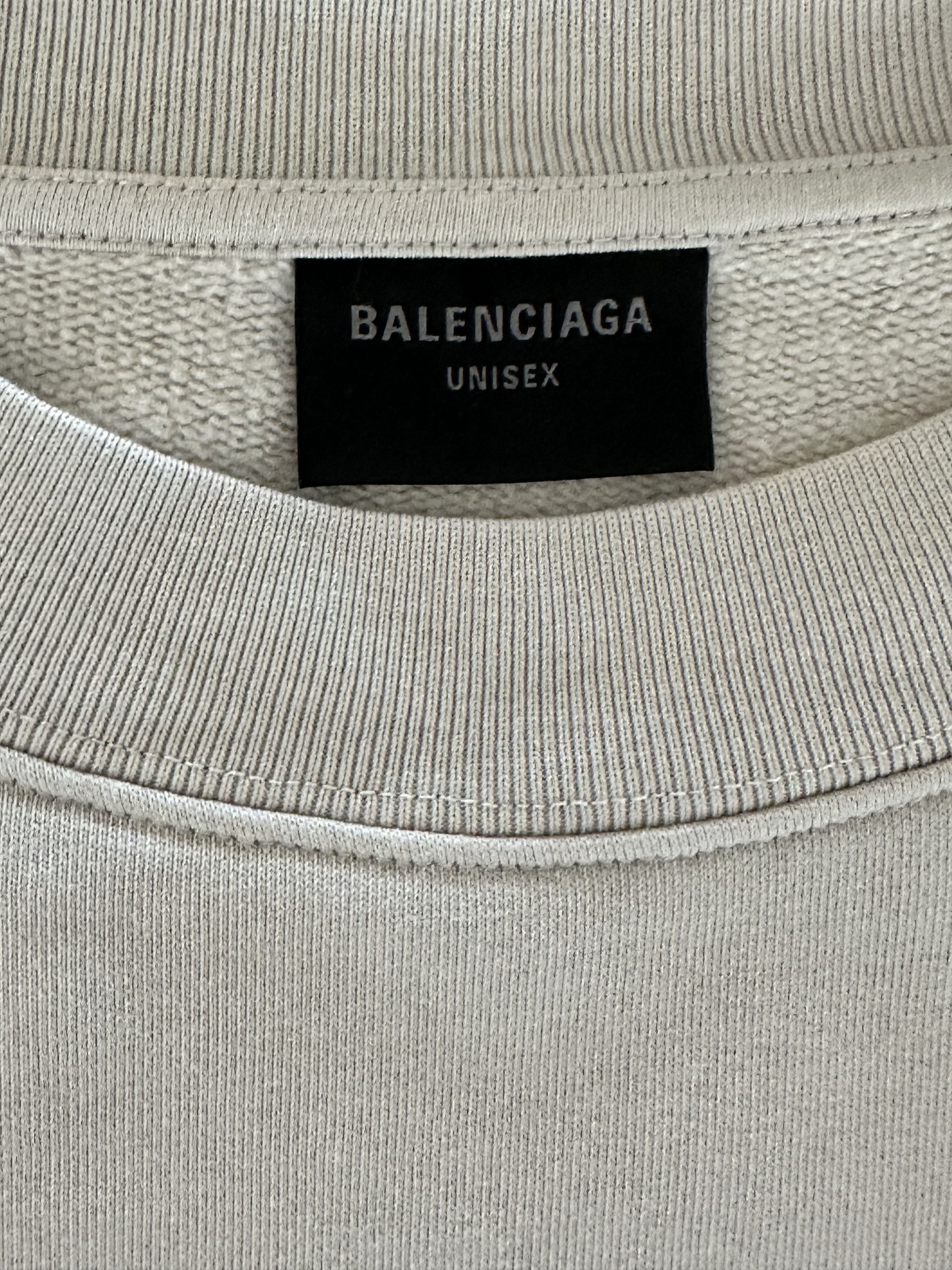 Balenciaga Balenciaga Grey & White Los Angeles Logo Sweater Size US XXL / EU 58 / 5 - 3 Thumbnail