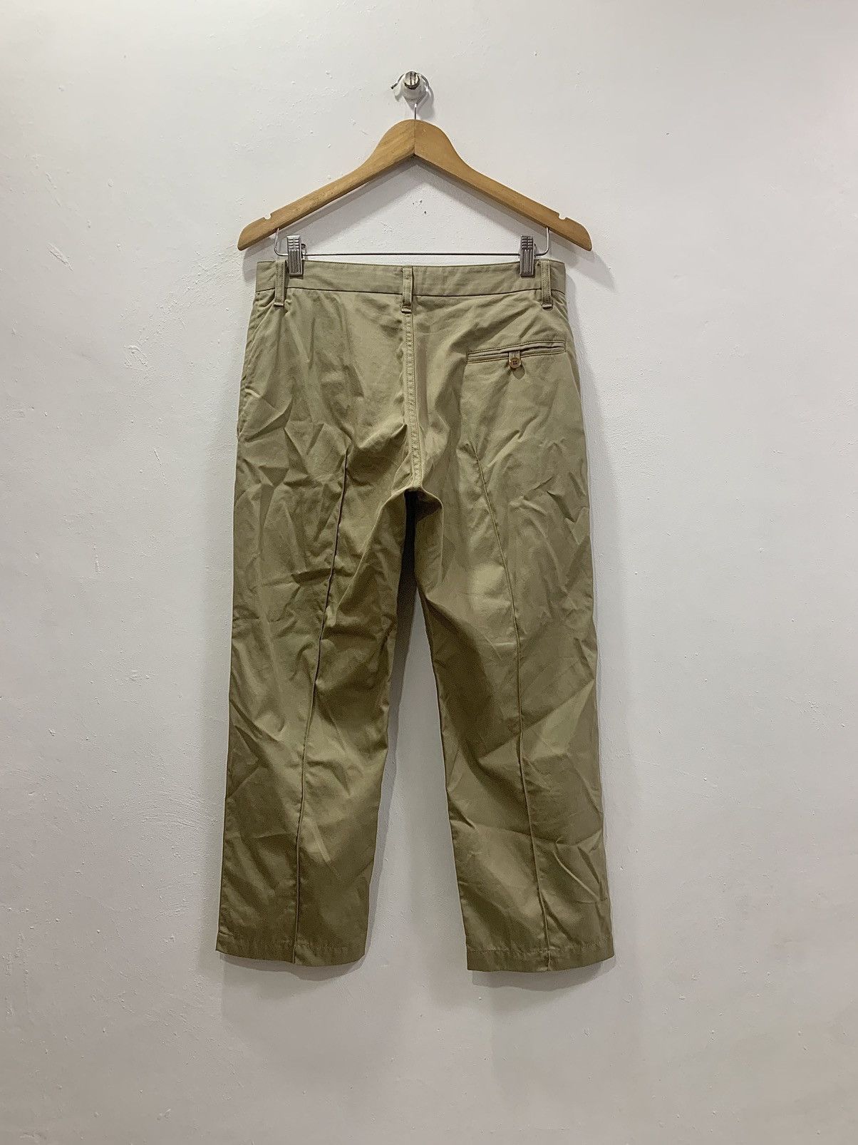 Y's YOHJI YAMAMOTO - Y’s TUCK KHAKI PANTS Size US 30 / EU 46 - 6 Thumbnail