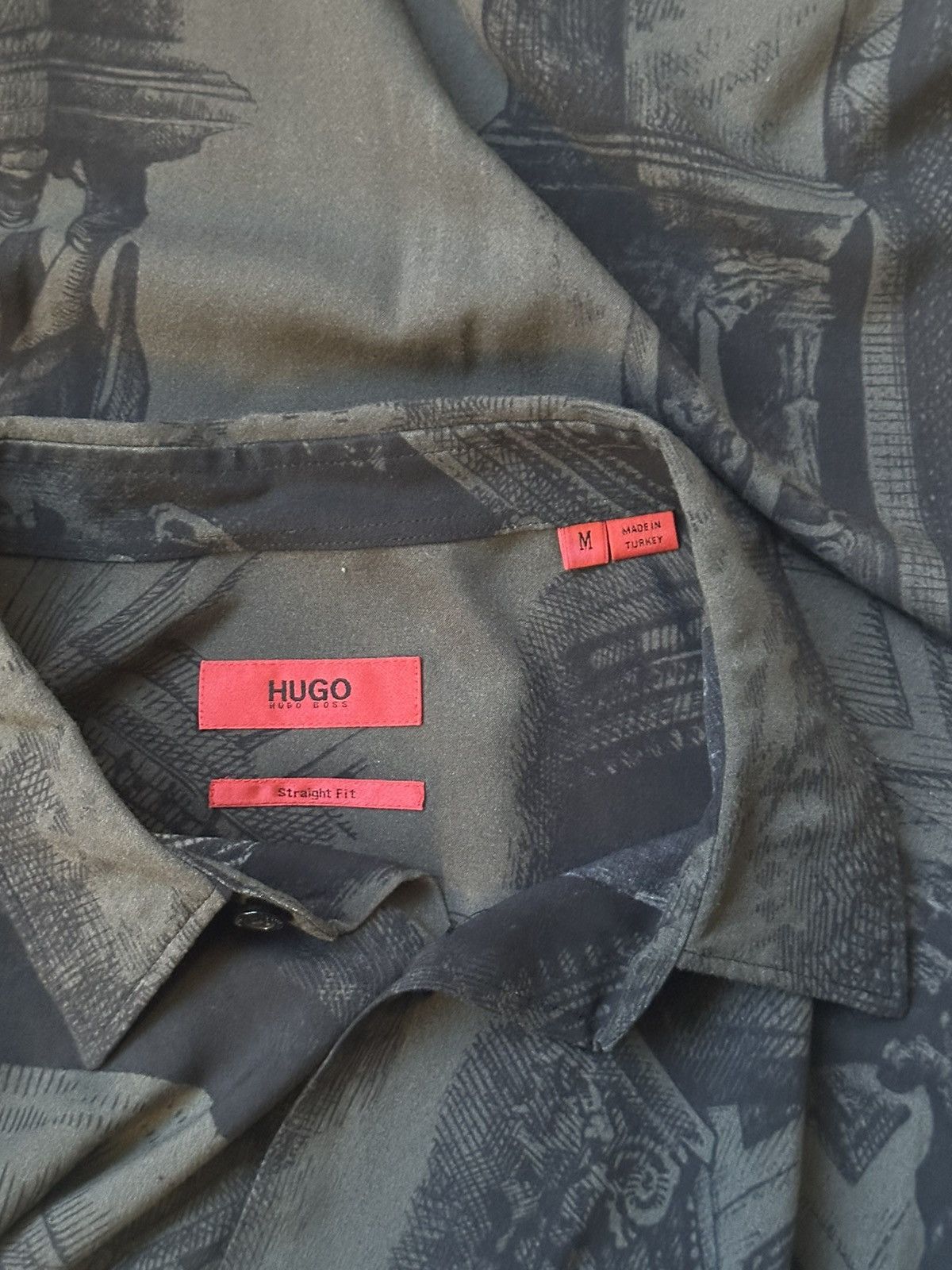 Hugo Boss Hugo Gargoyle Print Button-Up Shirt Size US M / EU 48-50 / 2 - 3 Thumbnail