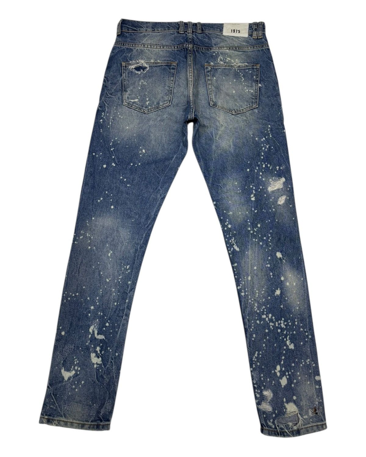 Le Grande Bleu (L.G.B.) ZARA ACID WASH DISTRESSED DENIM JEANS Size US 30 / EU 46 - 7 Thumbnail