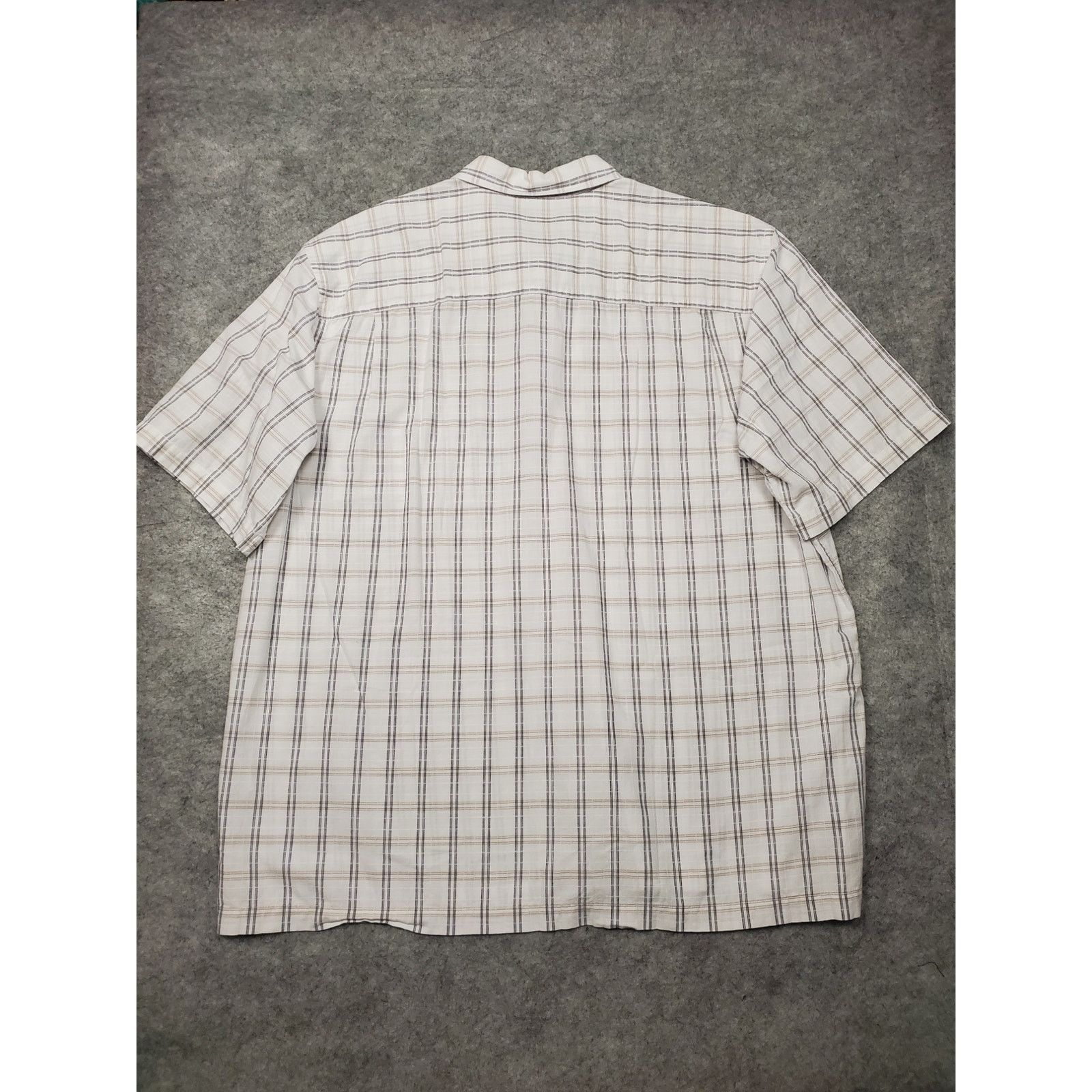 Arrow Arrow Men's XL Black & White Short Sleeve Button Up Shirt Size US XL / EU 56 / 4 - 2 Thumbnail
