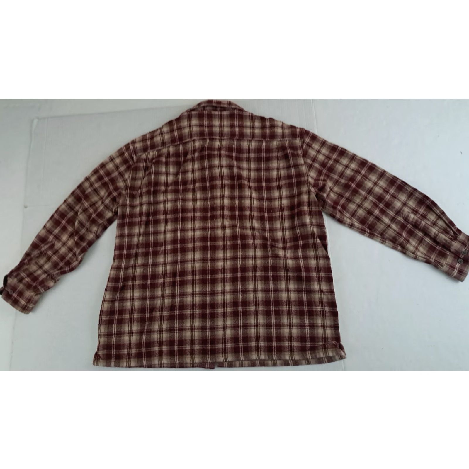 Vintage VINTAGE St John's Bay Button-Up Shirt XL Unisex Adults Flannel Plaid Green Cotton Heavyweight Pockets Outdoor Casual 28in long 25in pit to pit Size XL / US 12-14 / IT 48-50 - 4 Thumbnail