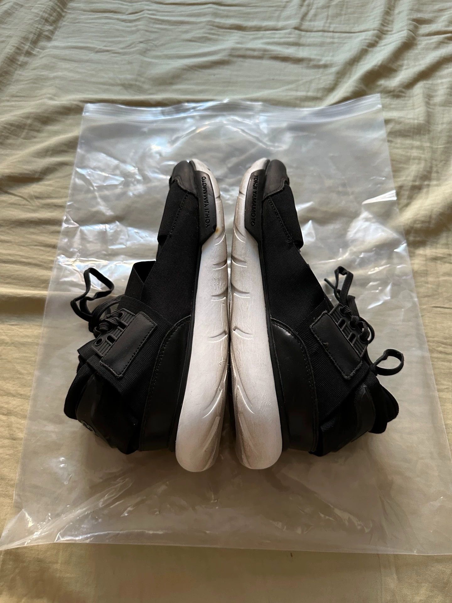 Y-3 Y-3 Qasa High 16SS Men's Black White Samurai Sneaker Size US 8.5 / EU 41-42 - 5 Thumbnail