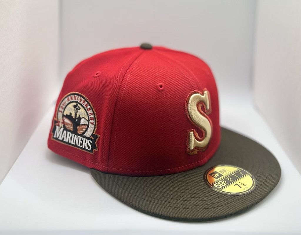 Seattle Mariners Myfitteds New Era Fitted Hat Size 7 1/8