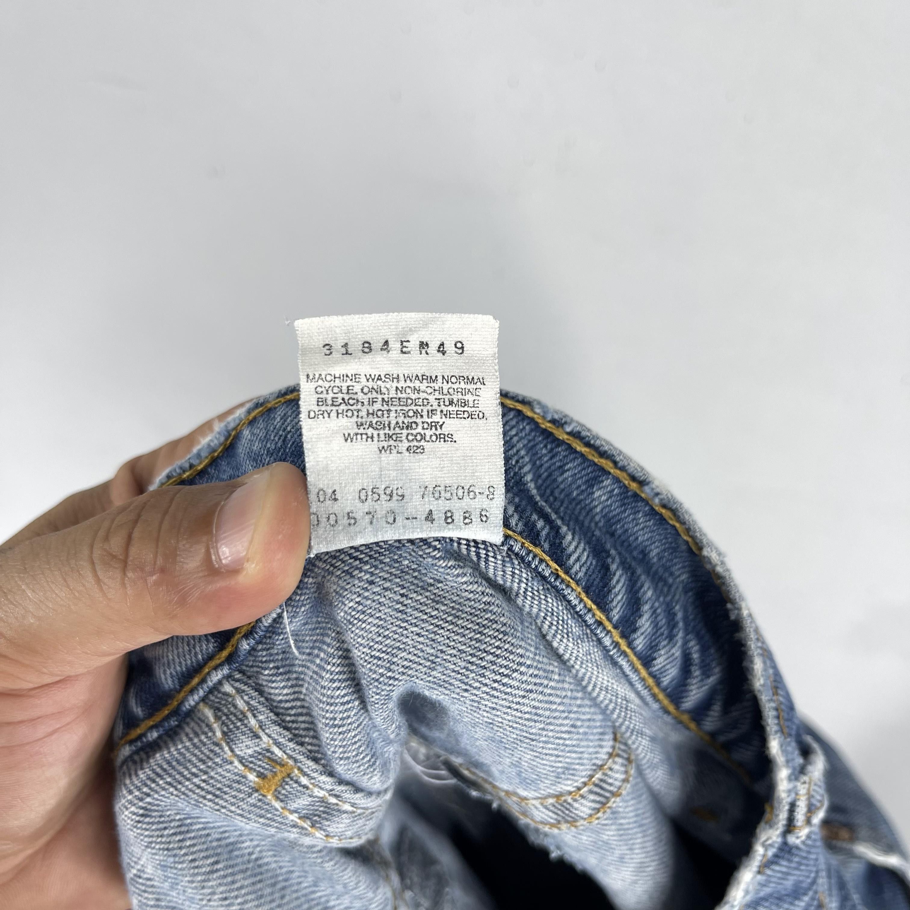 Levi's × Vintage Size 33 Vintage Levis 570 Distressed Reinforced Jeans Size US 33 - 7 Thumbnail