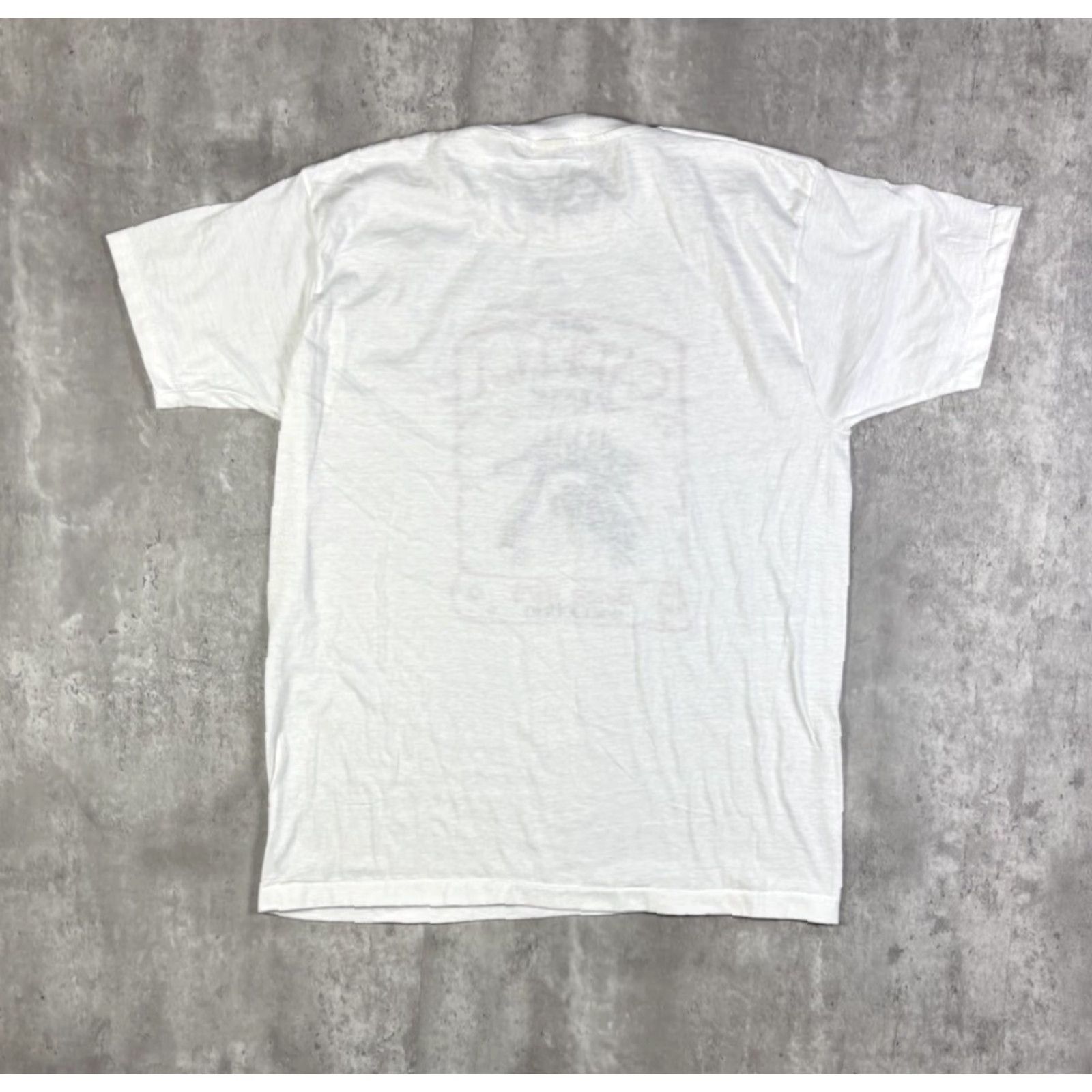 Fruit Of The Loom VINTAGE Ditta Capella Liquer Beer T Shirt Single Stitch size M Shirt Mens White Cotton Graphic Print Short Sleeve Crew Neck 80s Beer 80s Size US M / EU 48-50 / 2 - 2 Thumbnail