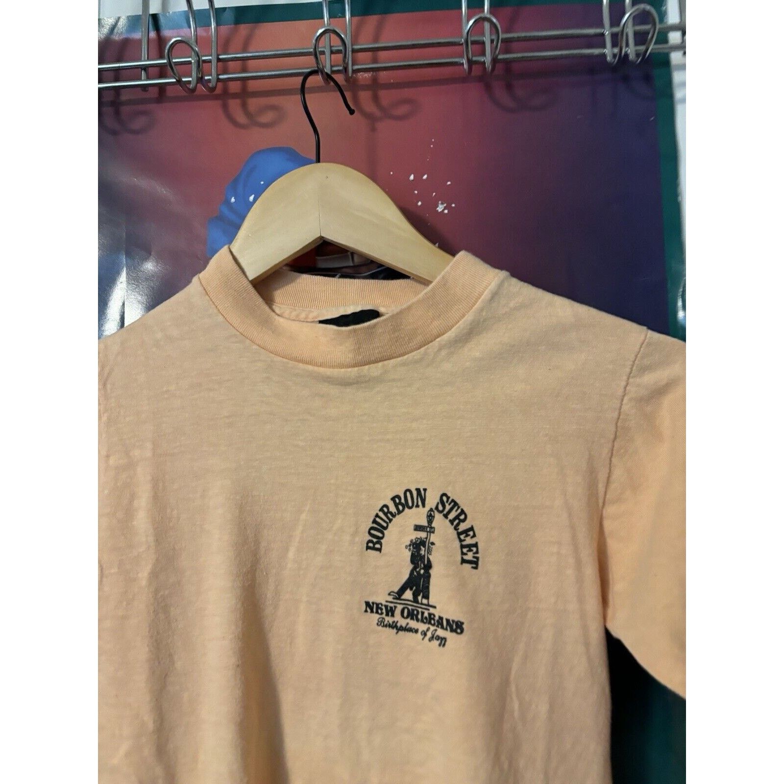 Other vintage thin small xs bourbon street 70s t-shirt peach Size US S / EU 44-46 / 1 - 4 Thumbnail