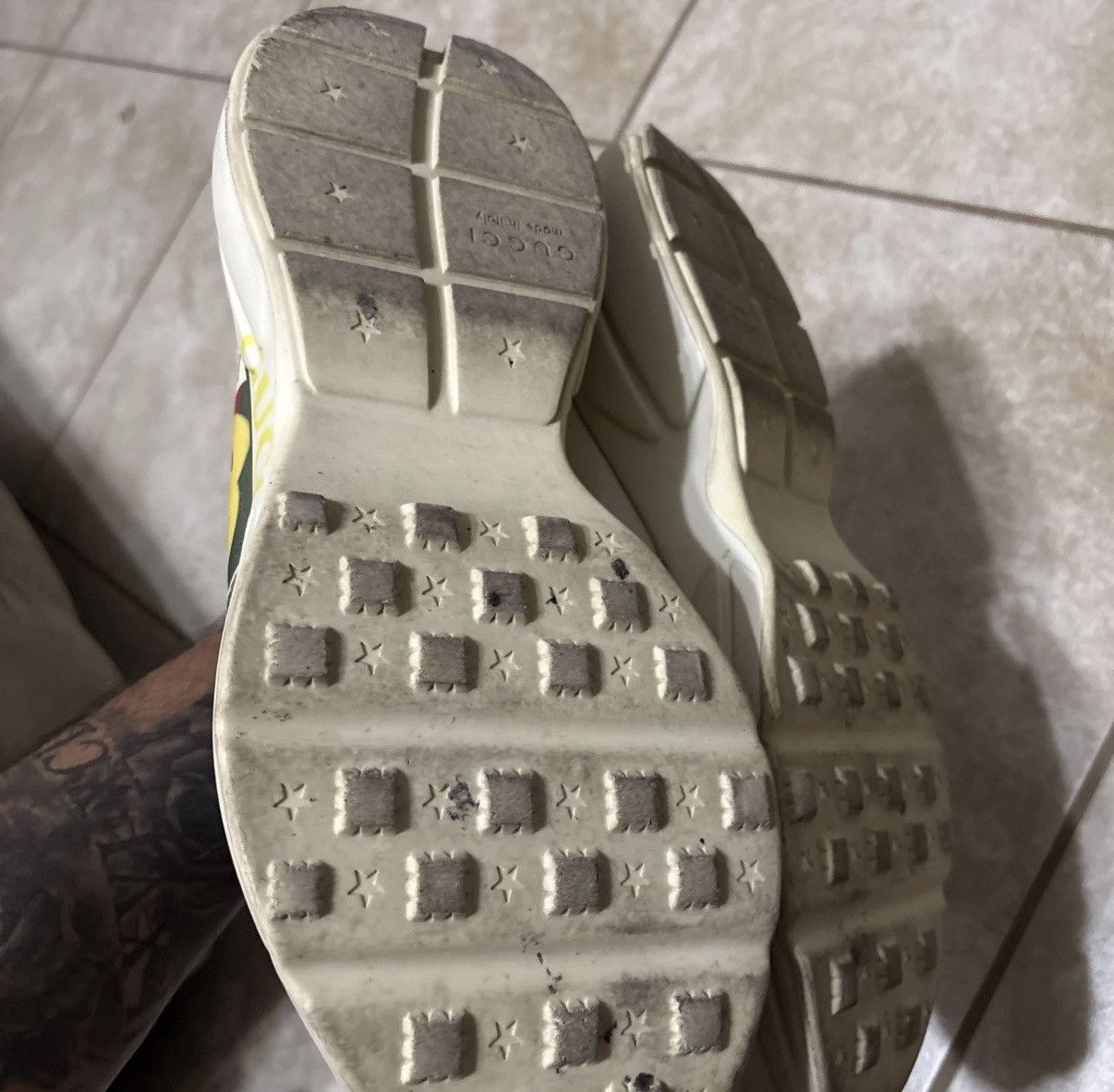 Gucci Gucci logo leather sneakers Size US 12 / EU 45 - 5 Thumbnail