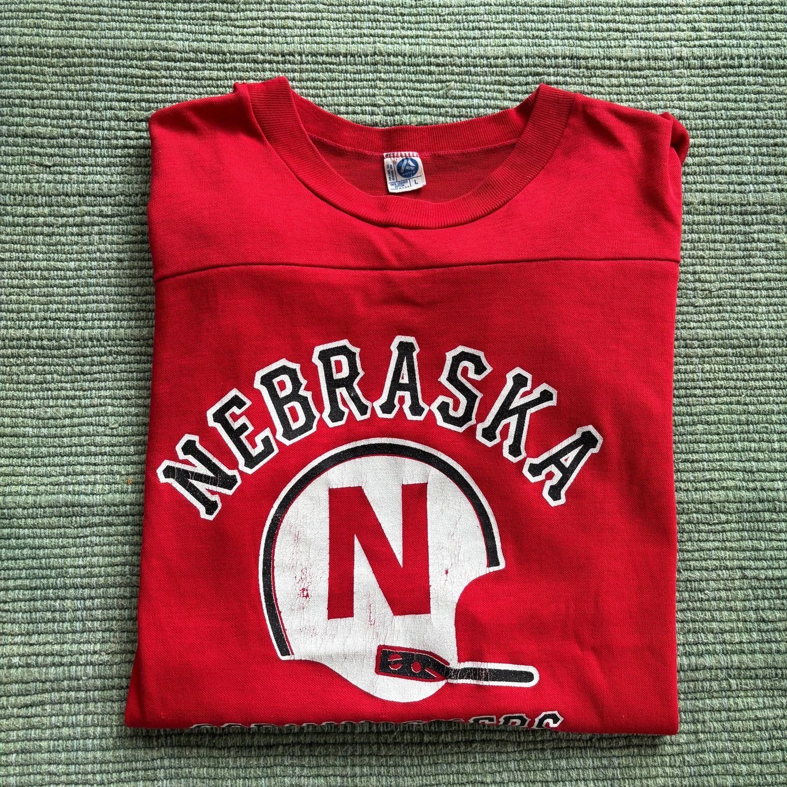 Vintage 70s Vintage Cotton Nebraska Cornhuskers Jersey Sz M/L Size US L / EU 52-54 / 3 - 1 Thumbnail