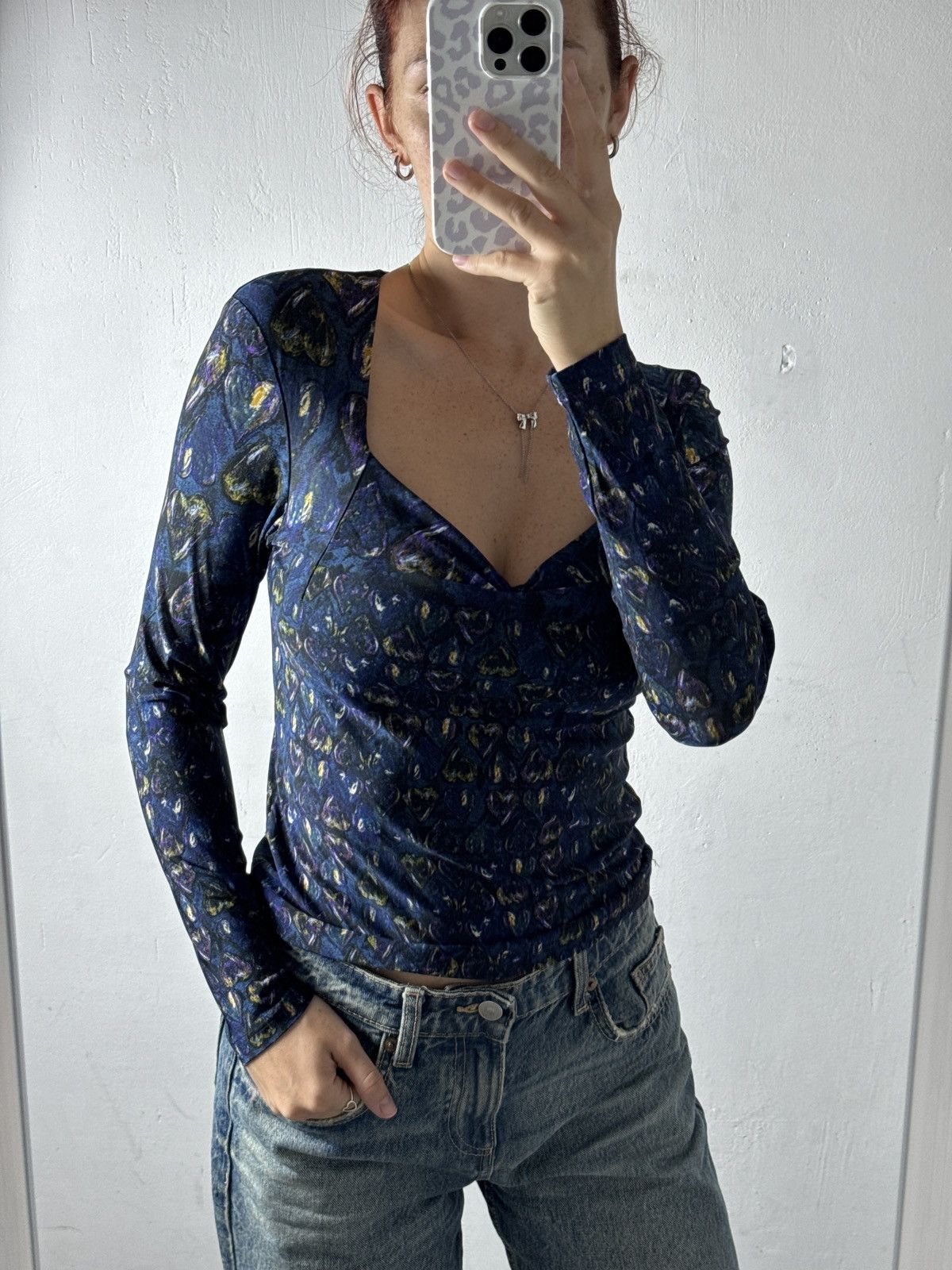 Roberto Cavalli VINTAGE ROBERTO CAVALLI 2000s HEART MONOGRAM LONG SLEEVE Size M / US 6-8 / IT 42-44 - 3 Thumbnail