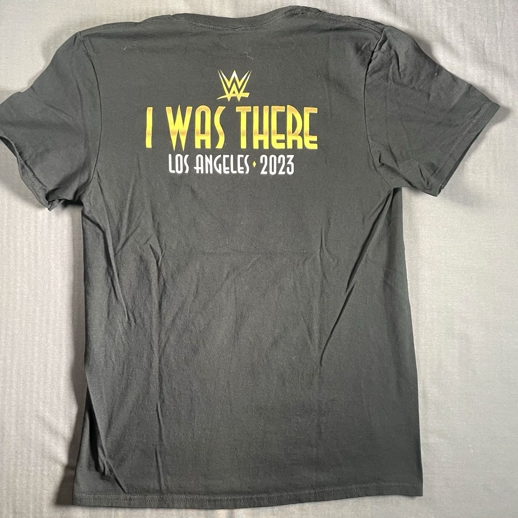 Vintage WWE Wrestlemania 39 Shirt Mens Medium I Was There Los Angeles Souvenir Tee Black T-Shirt Sports Men M Size US M / EU 48-50 / 2 - 5 Thumbnail