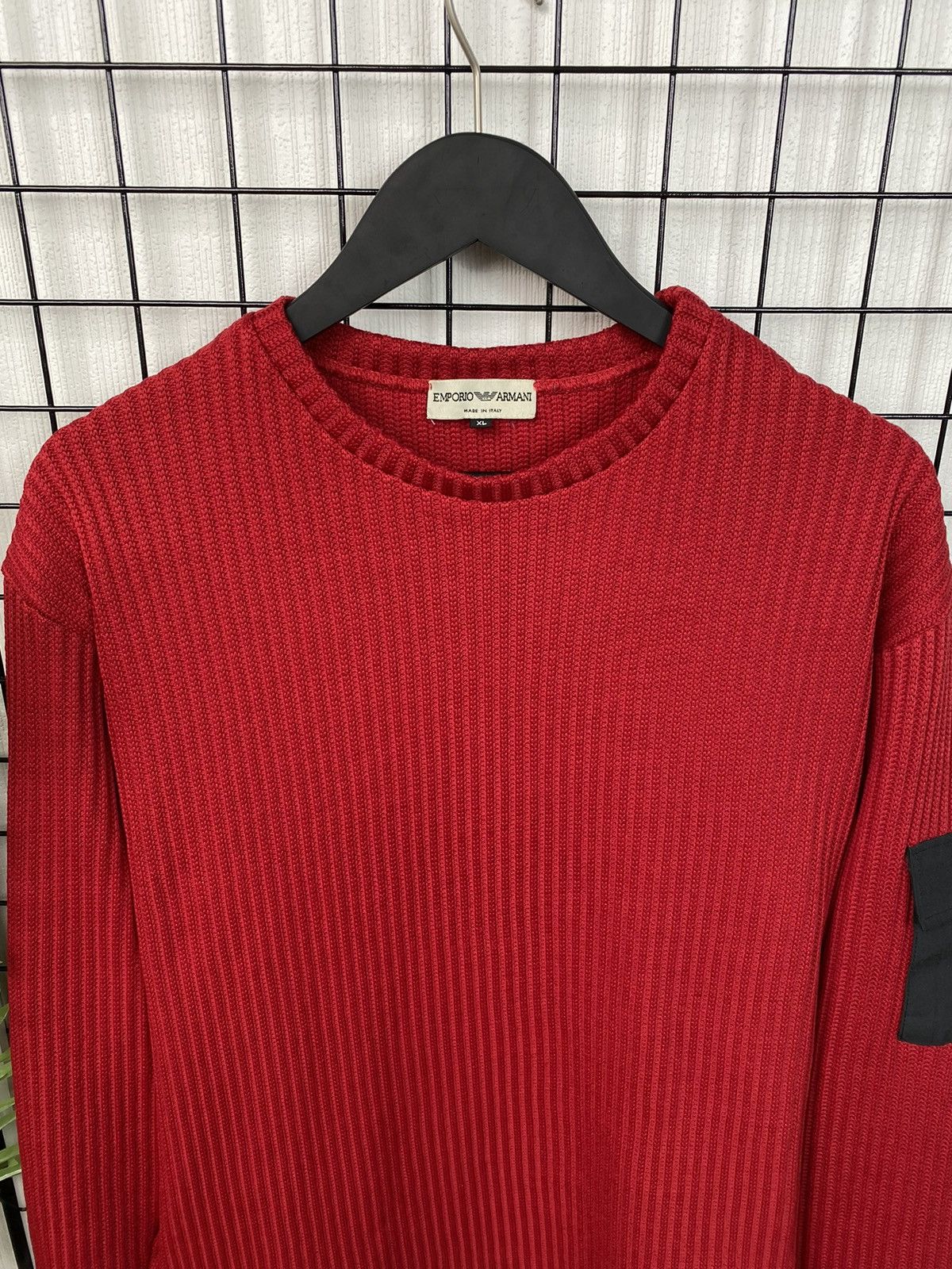 Armani × Emporio Armani Emporio Armani men sweater red XL made in italy sweatshirt Size US XL / EU 56 / 4 - 9 Thumbnail