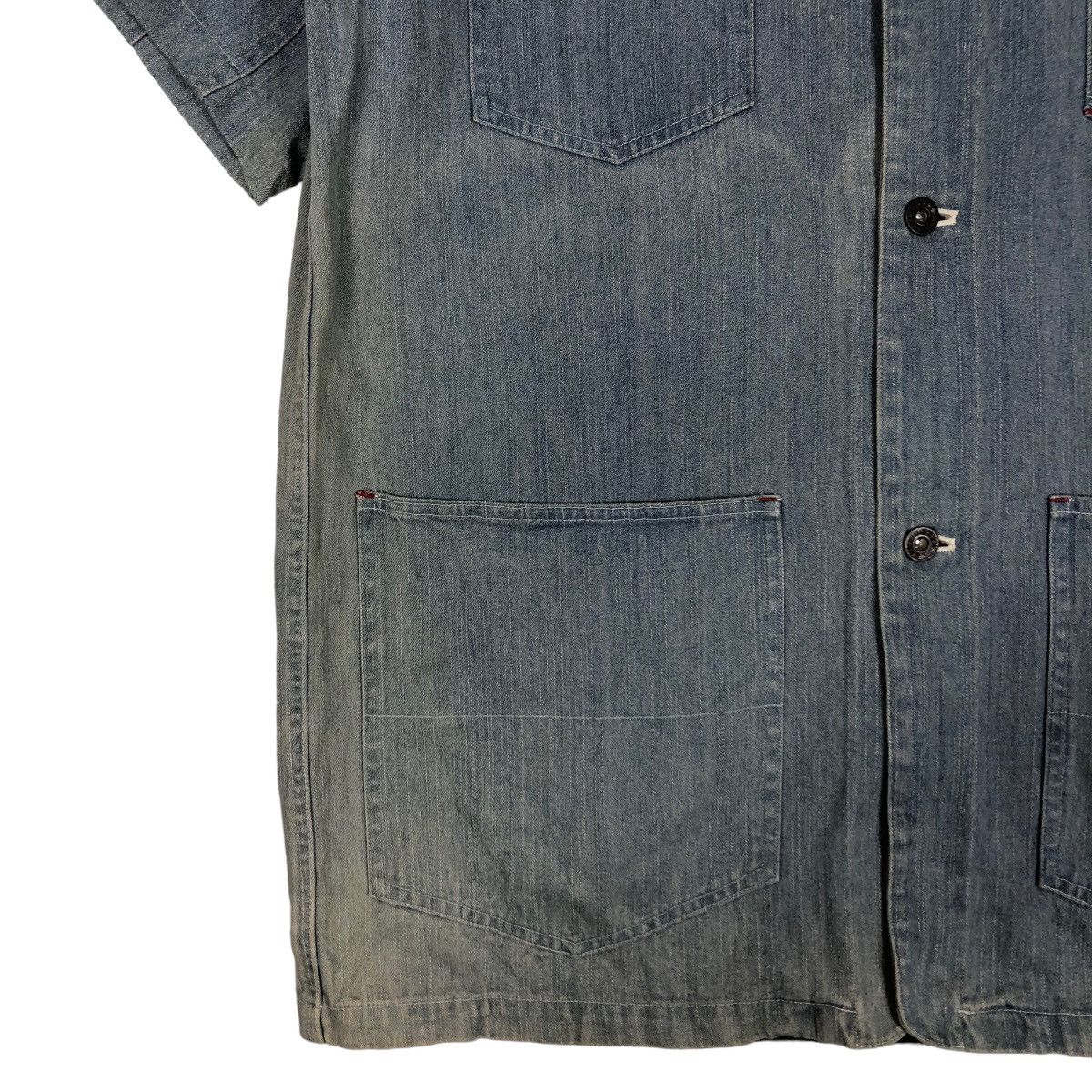 Japanese Brand 🔥Vtg Denim Chore Chambray Jacket Beverly Hills Polo Club Size US M / EU 48-50 / 2 - 4 Thumbnail
