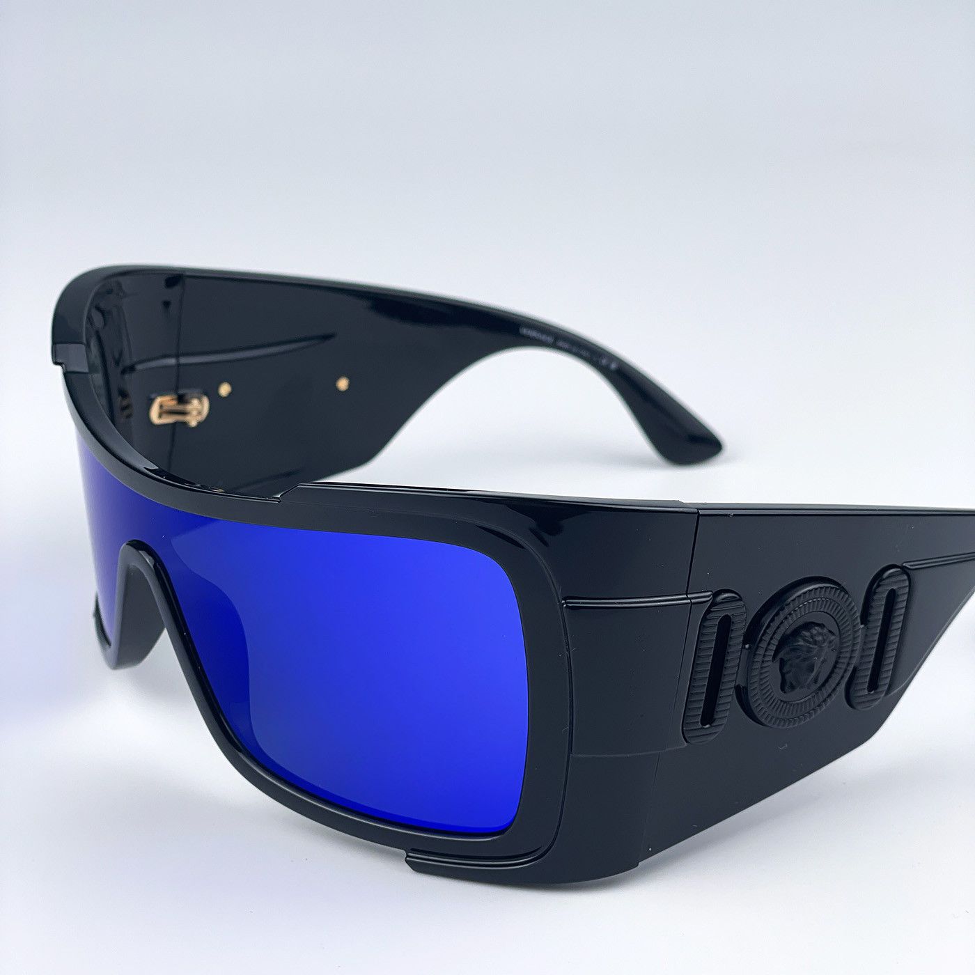 Versace NEW Versace VE4451 GB1/55 Wraparound Unisex Sunglasses Size ONE SIZE - 5 Thumbnail