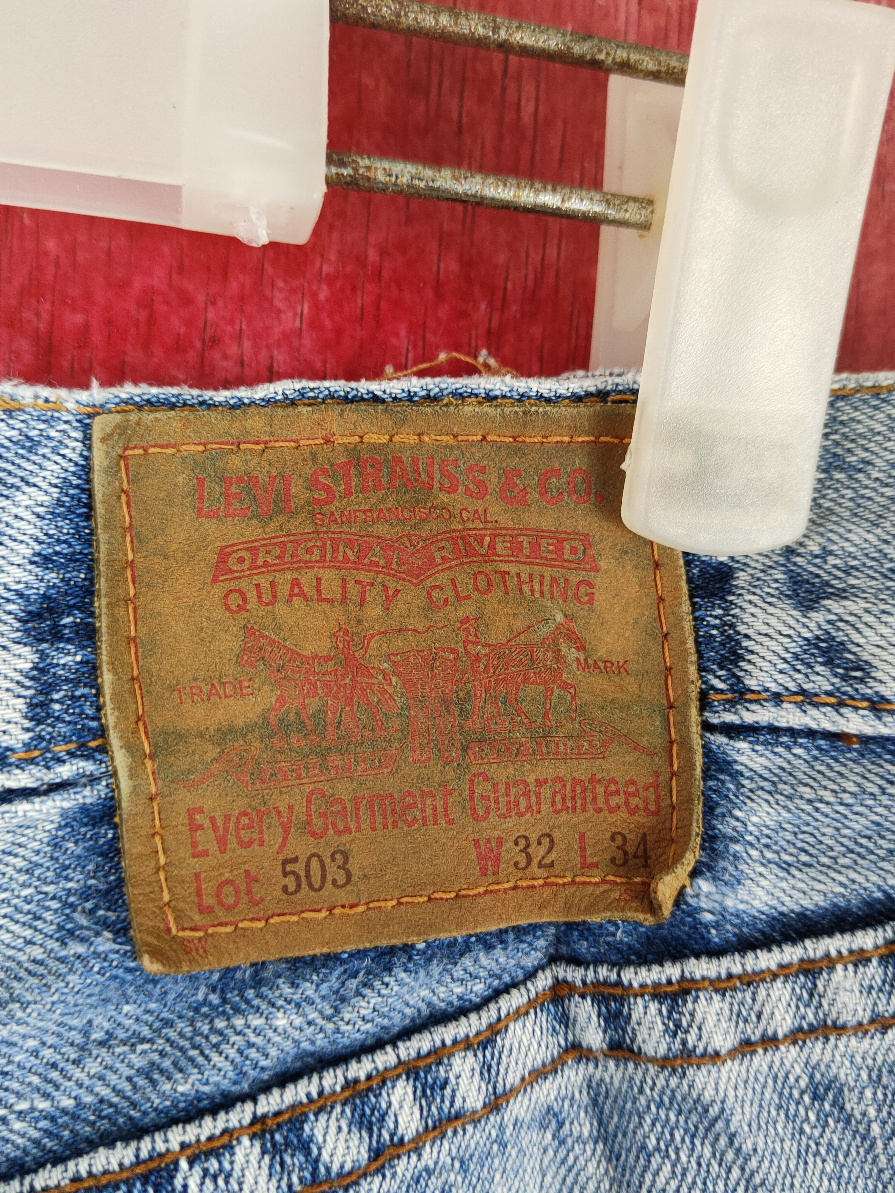Levi's Levi's Blue Faded Distressed Ripped Jeans #S1693 Size US 31 - 8 Thumbnail
