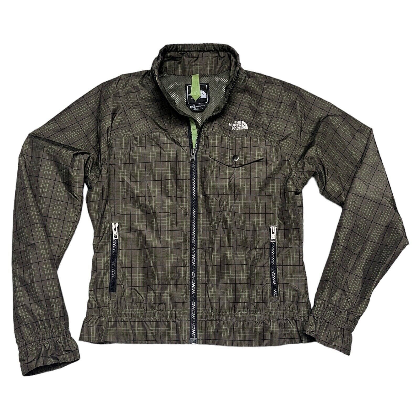 The North Face The North Face Nylon Windbreaker Jacket Check Print Zipper Size S / US 4 / IT 40 - 1 Thumbnail