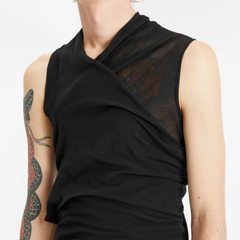 Rick Owens o1s1v1r1oon0825 Hollywood Banana Tank Top in Black Size US S / EU 44-46 / 1 - 4 Thumbnail