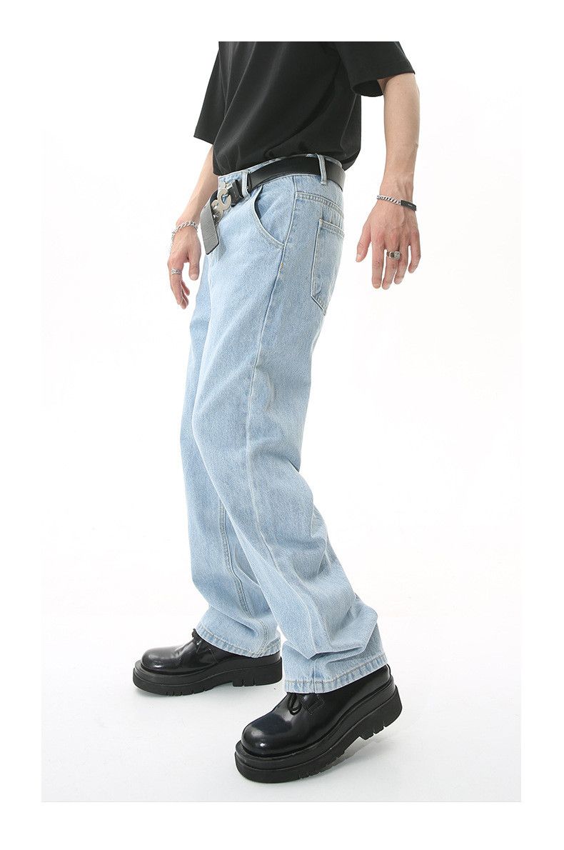 Japanese Brand × Jean Washed simple trendy straight Japanese jeans Size US 32 / EU 48 - 2 Thumbnail