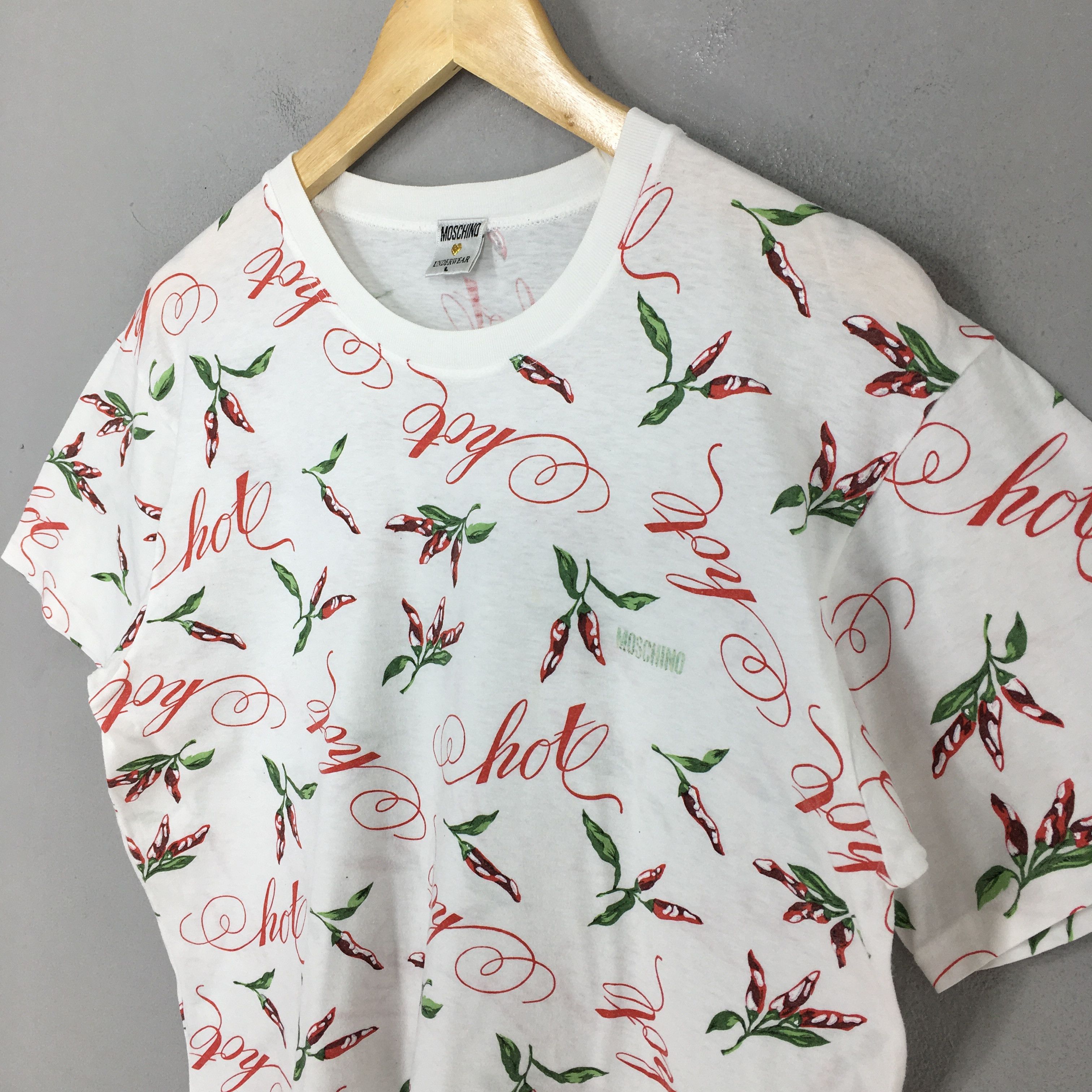 Love Moschino × Moschino Vintage Moschino Jeans Womens White T shirt Large Size L / US 10 / IT 46 - 4 Thumbnail