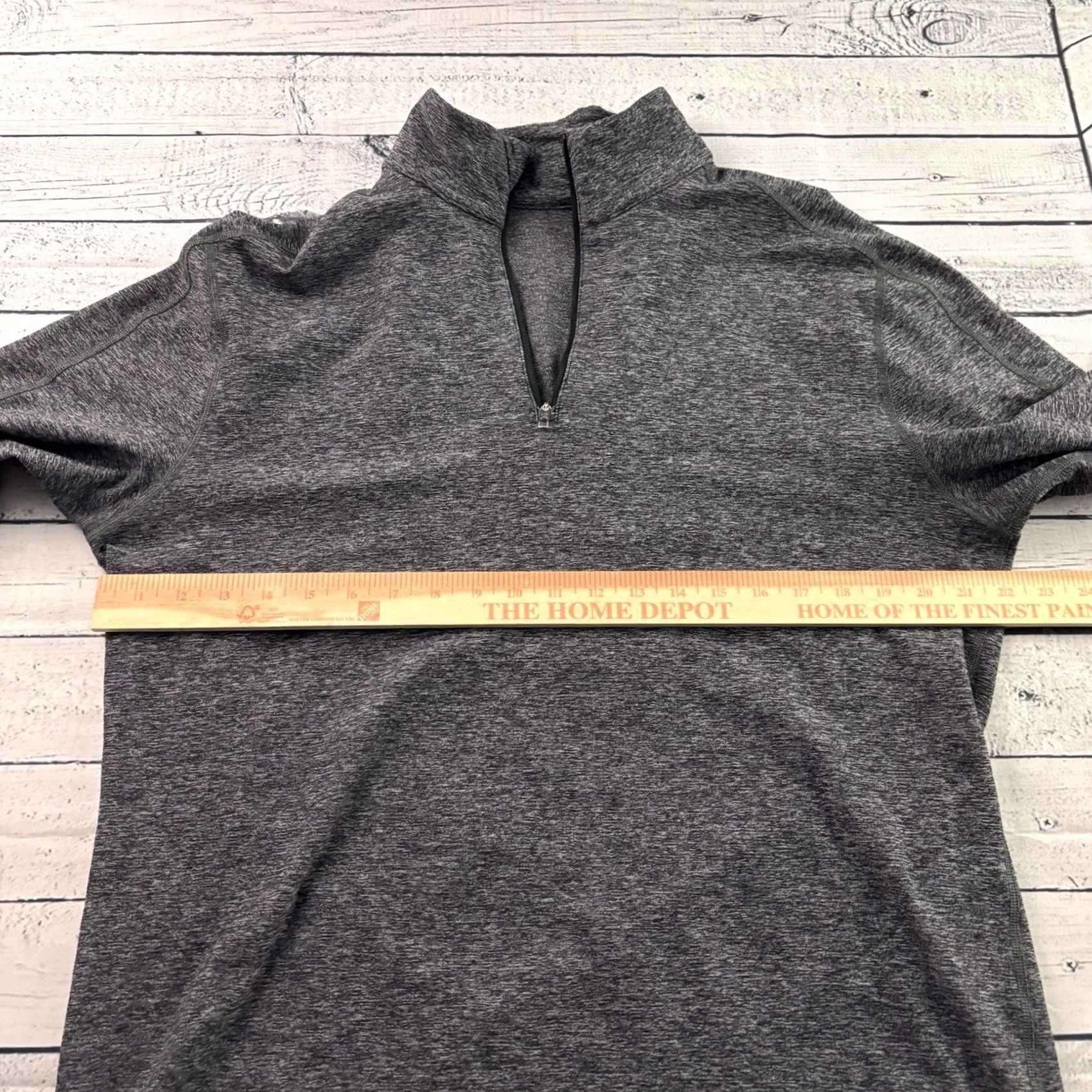 Lululemon Lululemon 1/4 Zip Performance Pullover Jacket Mens XL Gray Shirt Size US XL / EU 56 / 4 - 3 Thumbnail