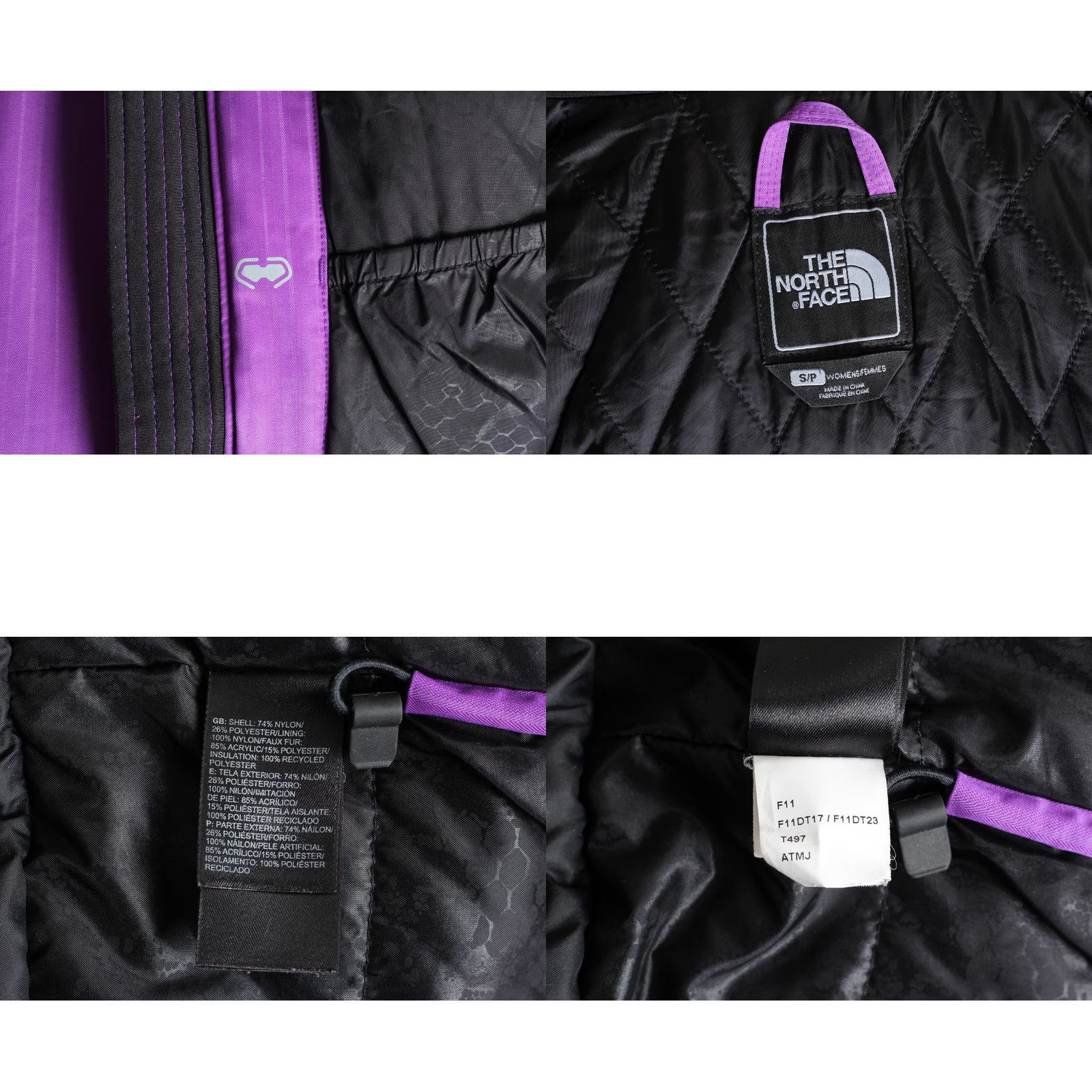 The North Face VINTAGE The North Face Baker Deluxe Fur Hooded Insulated Ski Jacket Women S Purple Size S / US 4 / IT 40 - 8 Thumbnail