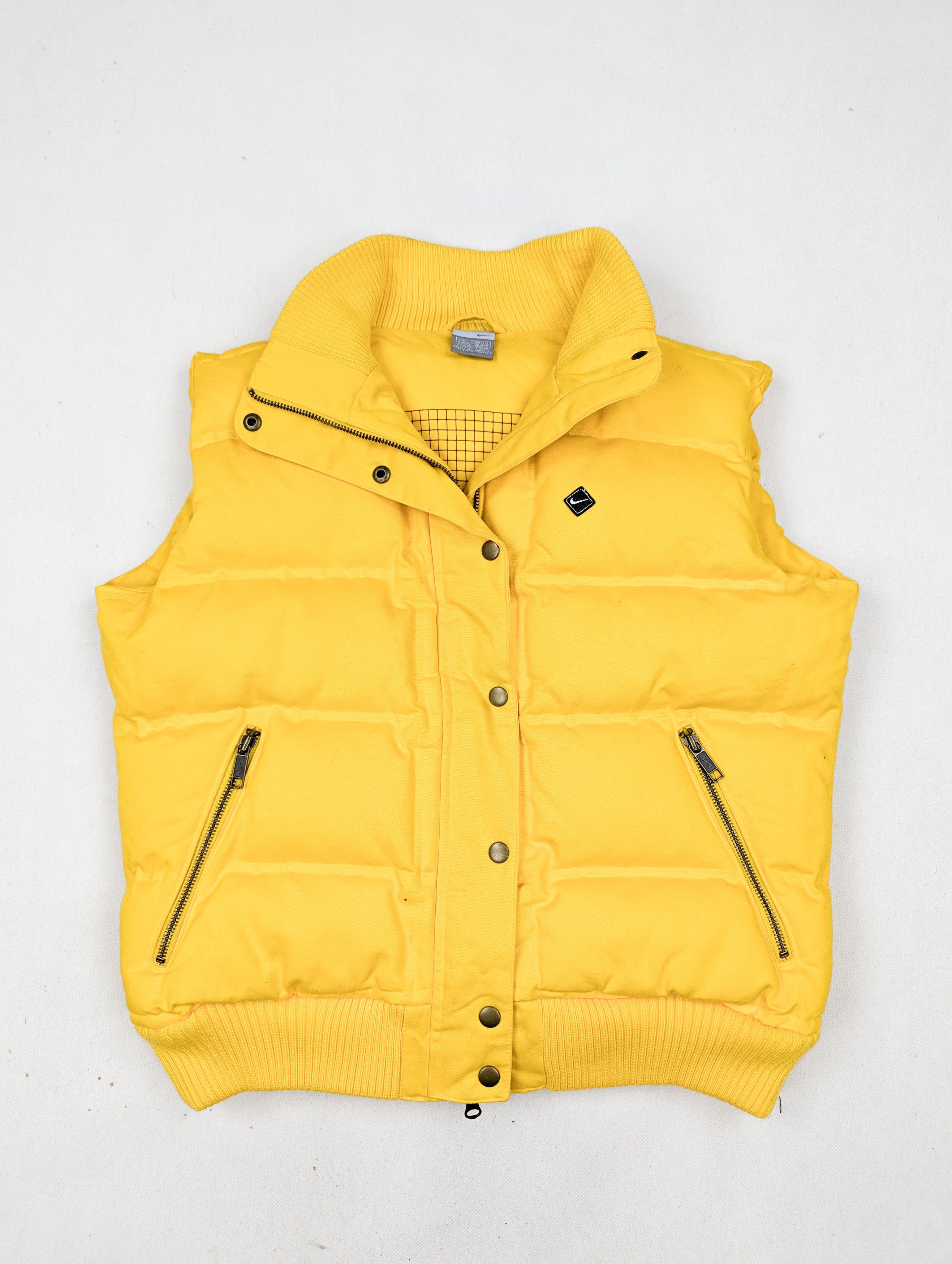 Nike Nike puffer down yellow vintage vest L Size L / US 10 / IT 46 - 1 Thumbnail