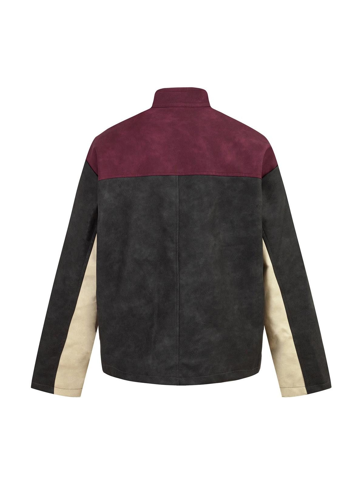 Japanese Brand Colorblock Faux Leather Jacket Size US M / EU 48-50 / 2 - 2 Thumbnail