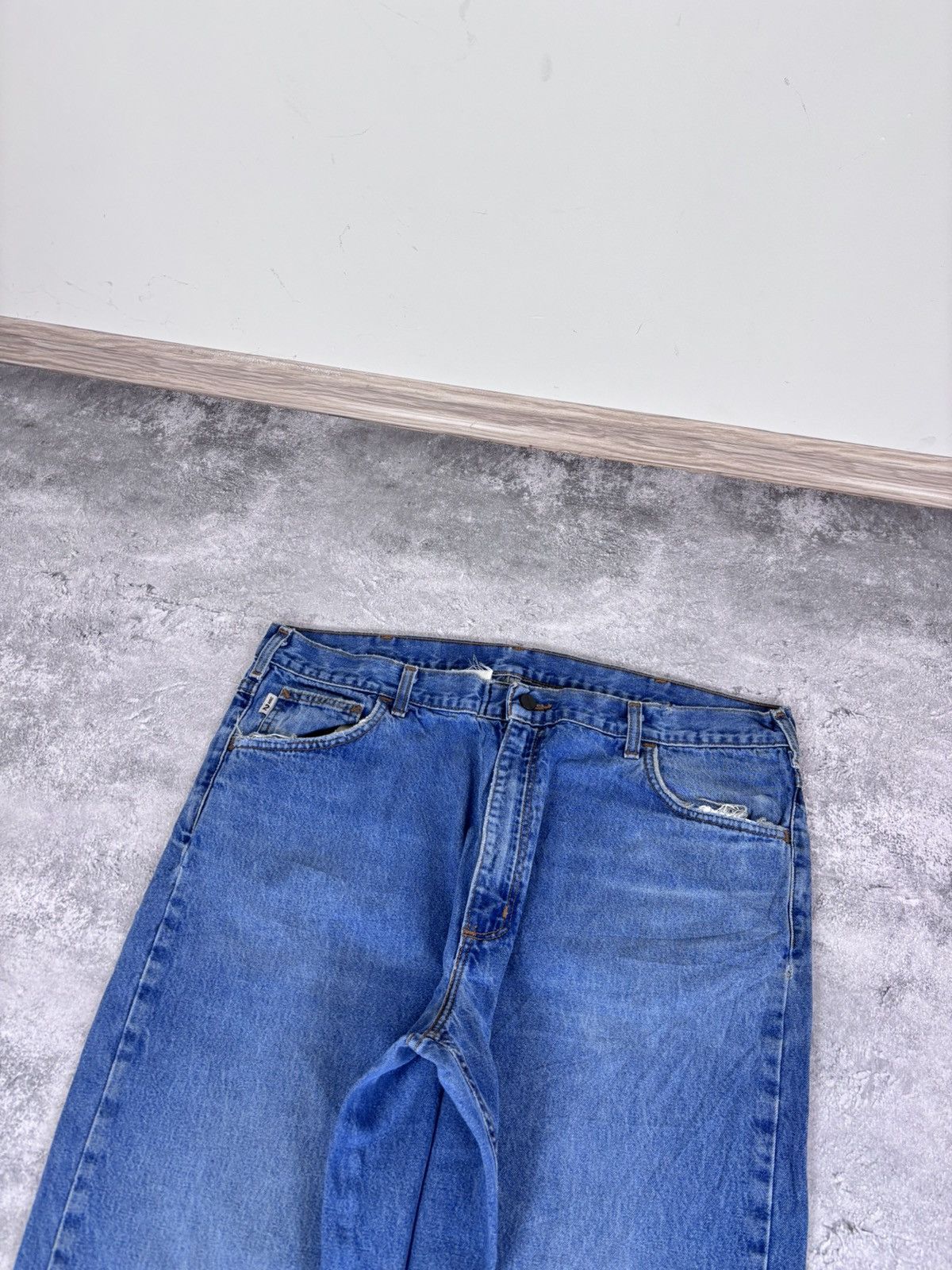 Carhartt Vintage Carhartt FR Flame Resistant Blue Baggy Denim Jeans Size US 42 / EU 58 - 10 Thumbnail