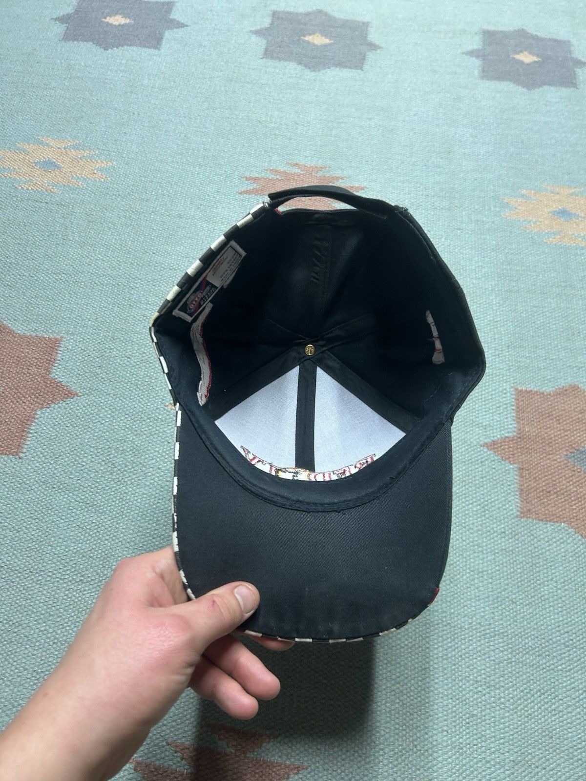 Vintage Vintage StrapBack hat RFD TV news checkered racing Nebraska Size ONE SIZE - 7 Thumbnail