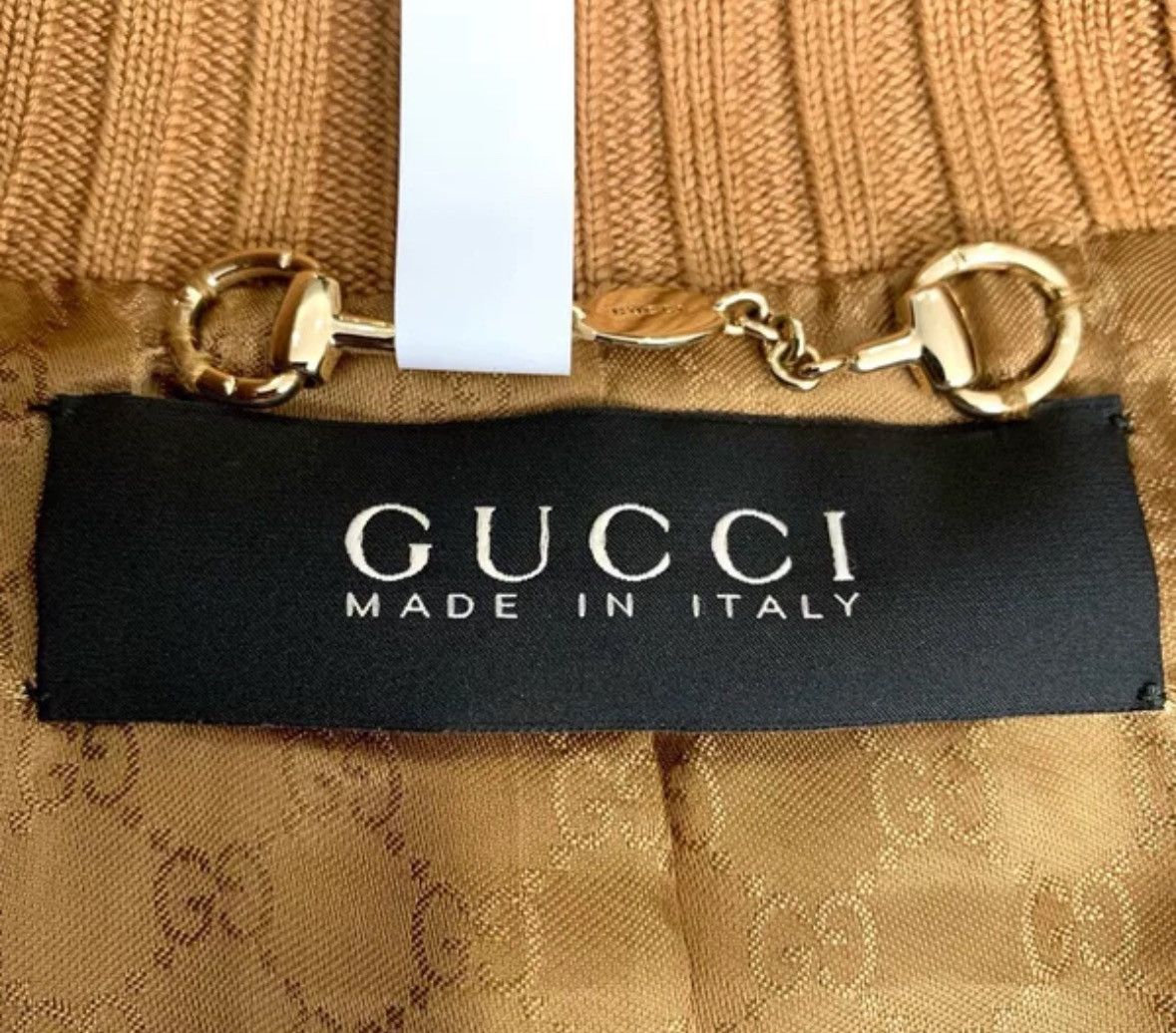 Gucci Gucci horseneck buckle brown leather jacket zipper jacket Size US S / EU 44-46 / 1 - 7 Thumbnail