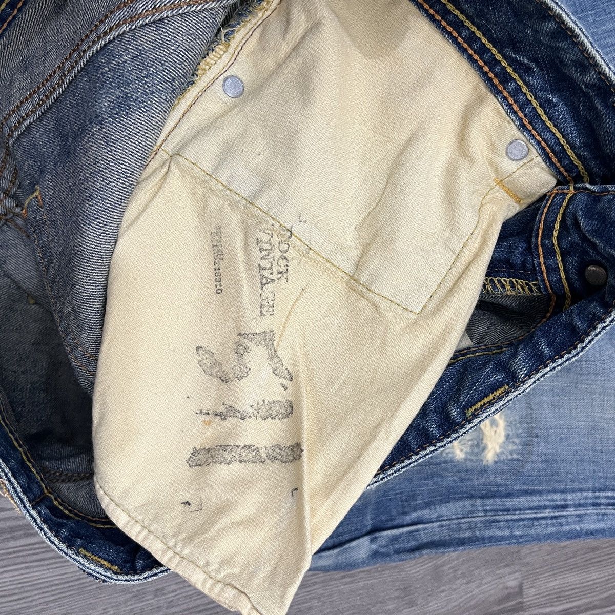 Seditionaries Edwin 511 - Skull Divino Distressed Denim 30x32 Ifsix Lgb Size US 29 - 17 Thumbnail