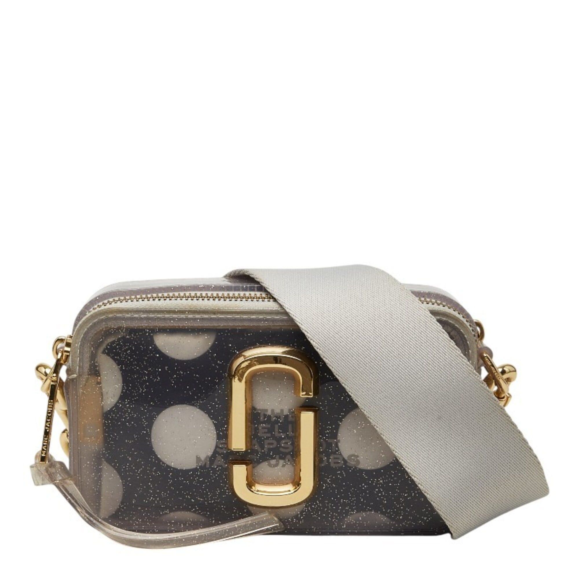 Marc Jacobs Marc Jacobs The Jelly Glitter Snapshot Crossbody Shoulder Bag, Gray Vinyl, Women's Size ONE SIZE - 1 Thumbnail