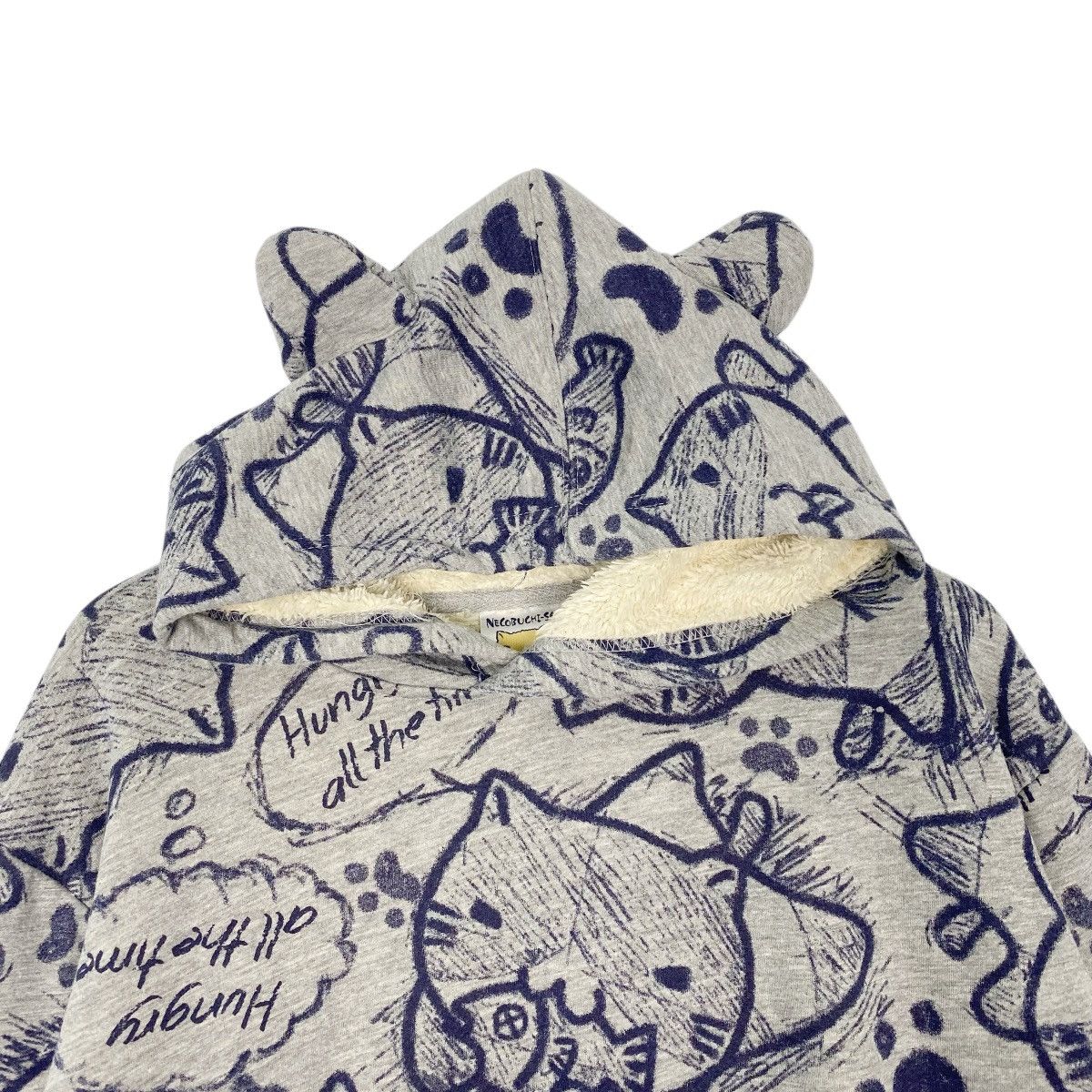 Vintage Vintage Necobuchisan Hoodie Sweater Gray Full Logo Size L Size US L / EU 52-54 / 3 - 4 Thumbnail