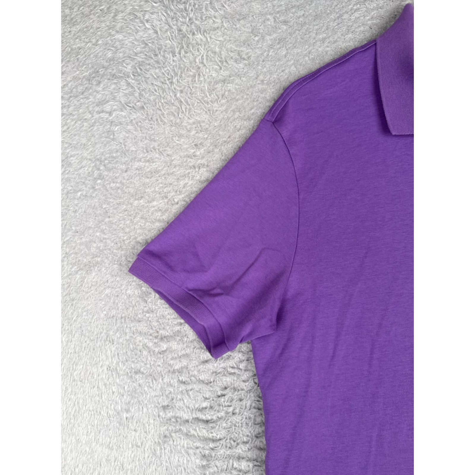 Polo Ralph Lauren Polo Ralph Lauren Shirt Men XL Purple 100% Cotton Short Sleeve Polo Shirt Slim Fit Golf Size US XL / EU 56 / 4 - 3 Thumbnail