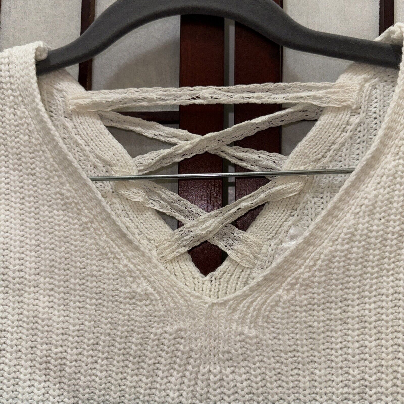 Other Justice Top Turquoise Ombre Sz 12 Pullover Chunky Cable Knit Size XL / US 12-14 / IT 48-50 - 5 Thumbnail