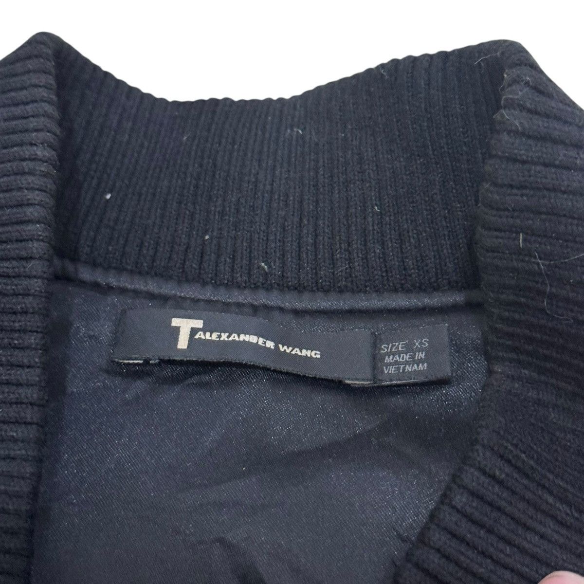 T by Alexander Wang Alexander Wang Leather Varsity Jacket Size US XS / EU 42 / 0 - 2 Thumbnail