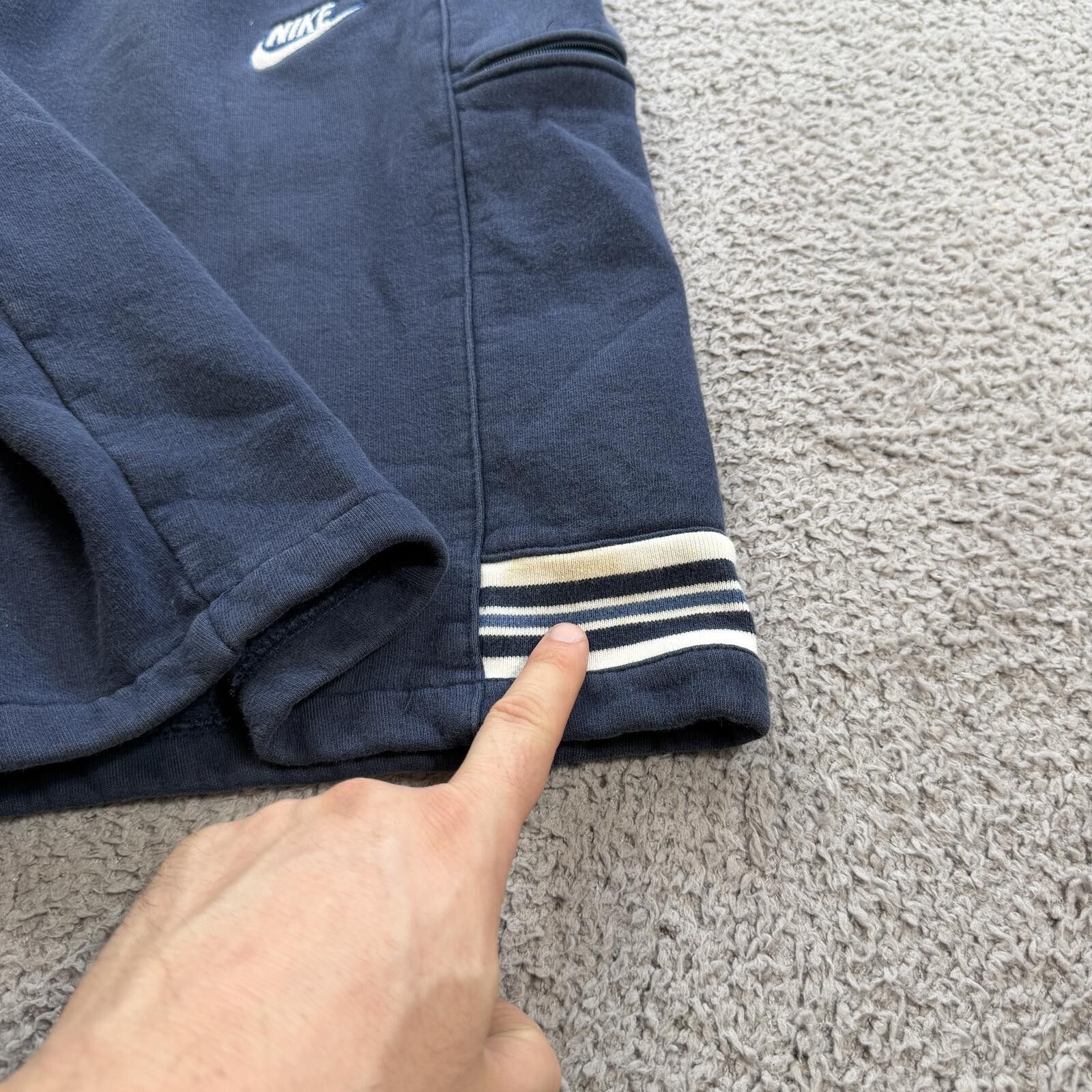 Nike Nike Fleece Sweat Shorts Mens M Blue Swoosh Lounge Shorts Size US 32 / EU 48 - 8 Thumbnail
