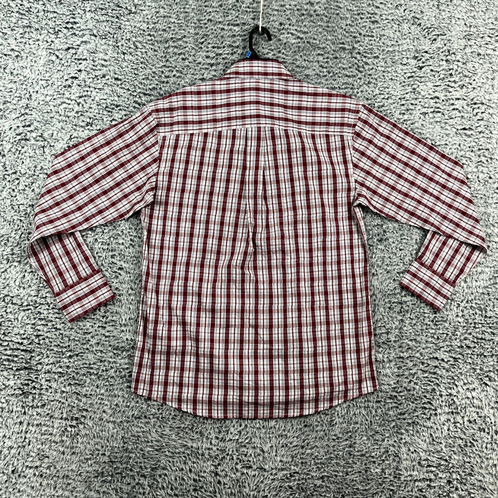 Wrangler Wrangler Shirt Mens Red White Plaid Western Button-Up Casual, Formal, Wedding, Cowboy Theme, M Size US M / EU 48-50 / 2 - 7 Thumbnail
