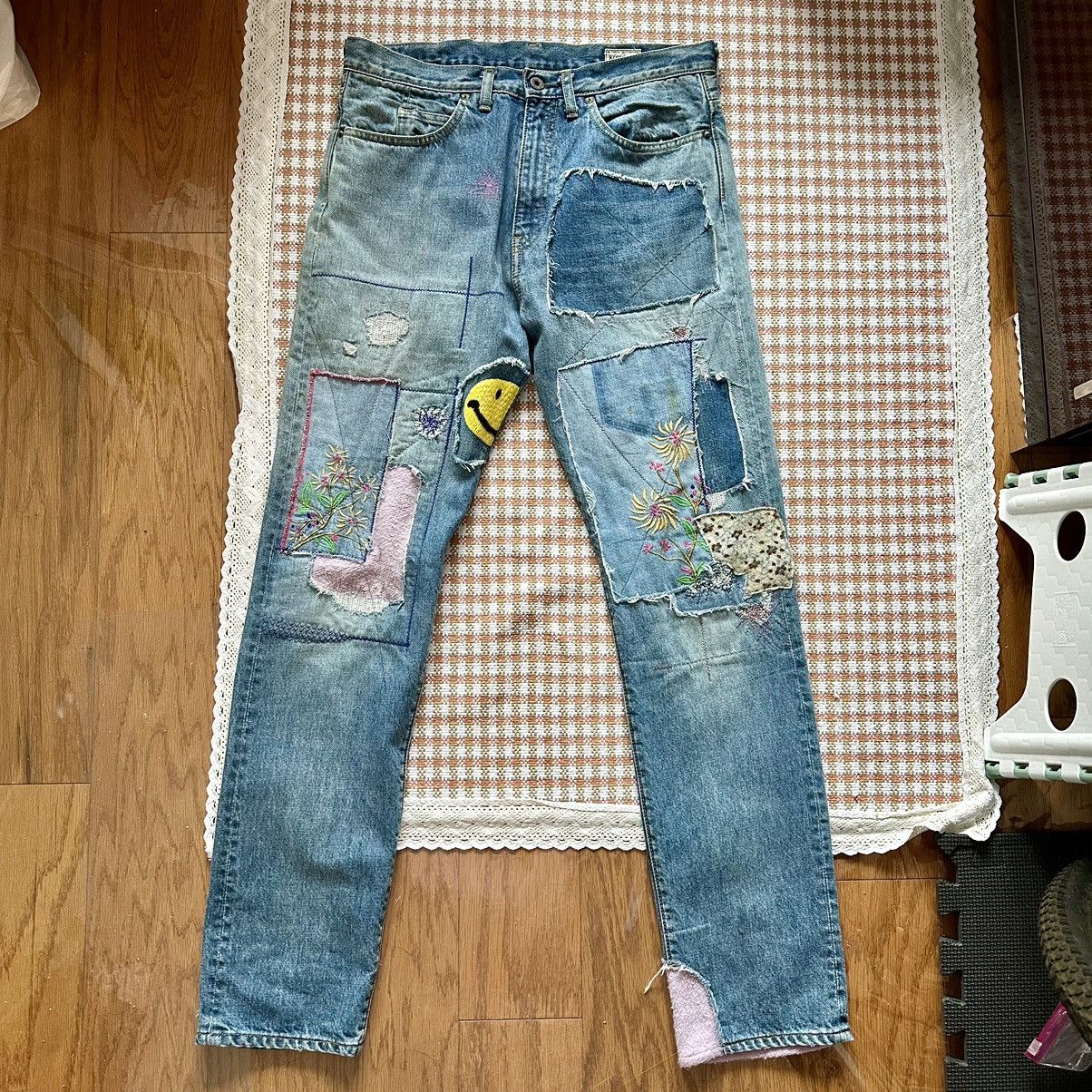 Kapital Kountry Smiley Okabilly Gypsy Patchwork Denim
