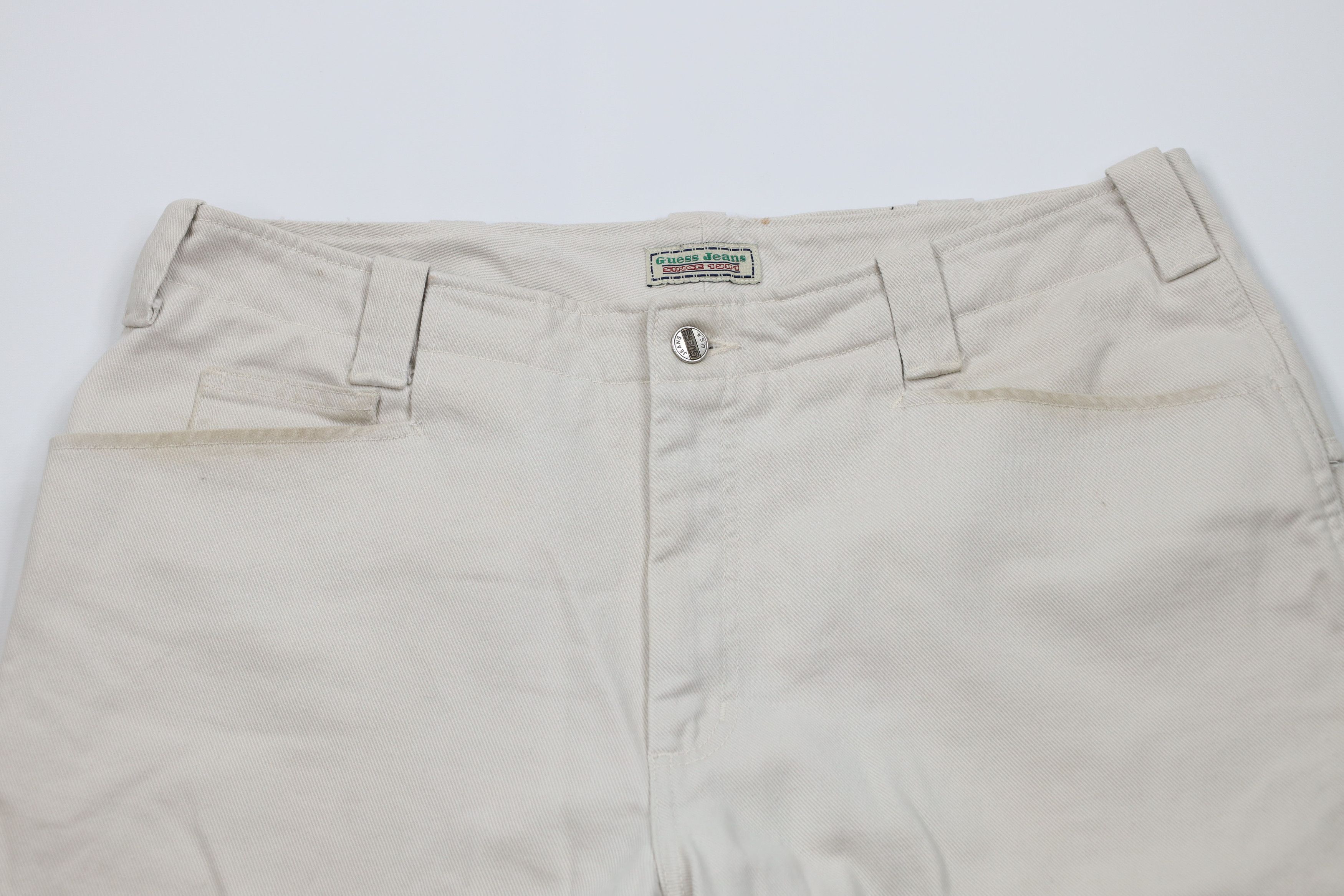 Guess Vintage 90s Guess Spell Baggy Big Pocket Denim Shorts USA Size US 38 / EU 54 - 2 Thumbnail