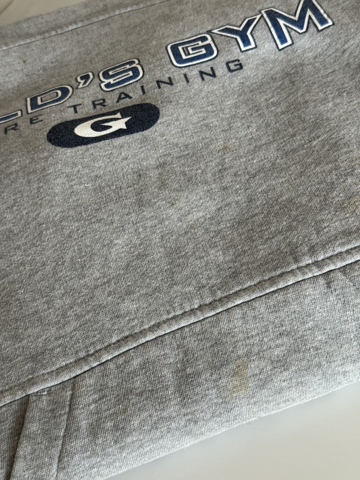 Vintage *RARE* GOLD’S GYM Y2K 00s HOODIE BODYBUILDING TRAINING Size US XL / EU 56 / 4 - 6 Thumbnail