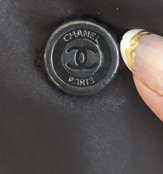 Chanel × Vintage Chanel Vintage « coat » Button up Midi Silk Dress - Black Size XS / US 0-2 / IT 36-38 - 4 Thumbnail