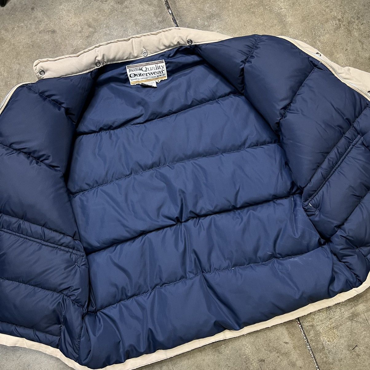 Eddie Bauer Vintage 80s Montgomery Ward Down Filled Puffer Jacket Beige Size US XL / EU 56 / 4 - 7 Thumbnail