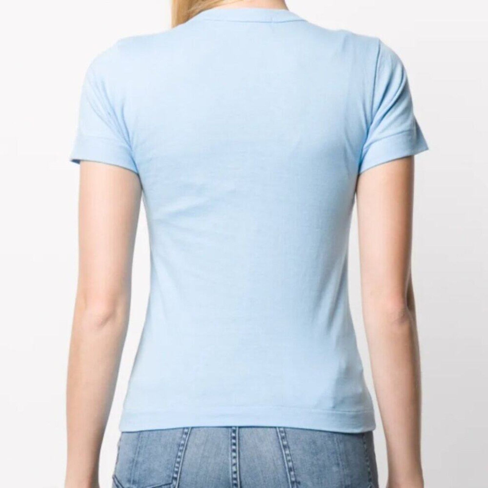 Comme des Garcons PLAY Comme Des Garçons Play Logo Print T shirt Blue Size M / US 6-8 / IT 42-44 - 4 Thumbnail