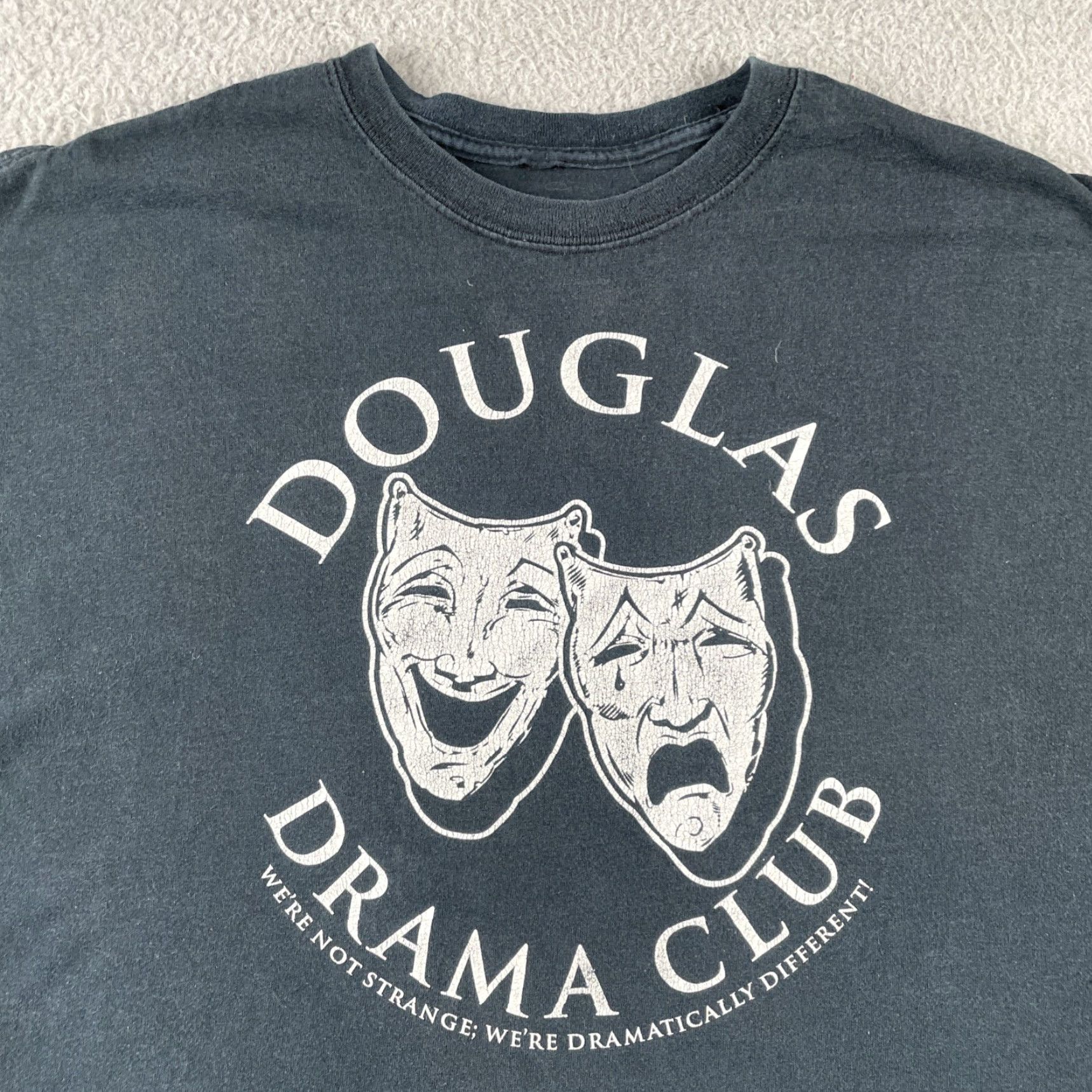 Vintage VINTAGE Douglas Drama Club We’re Not The Same Black XL Cotton T Shirt Y2K Mens Size US XL / EU 56 / 4 - 2 Thumbnail